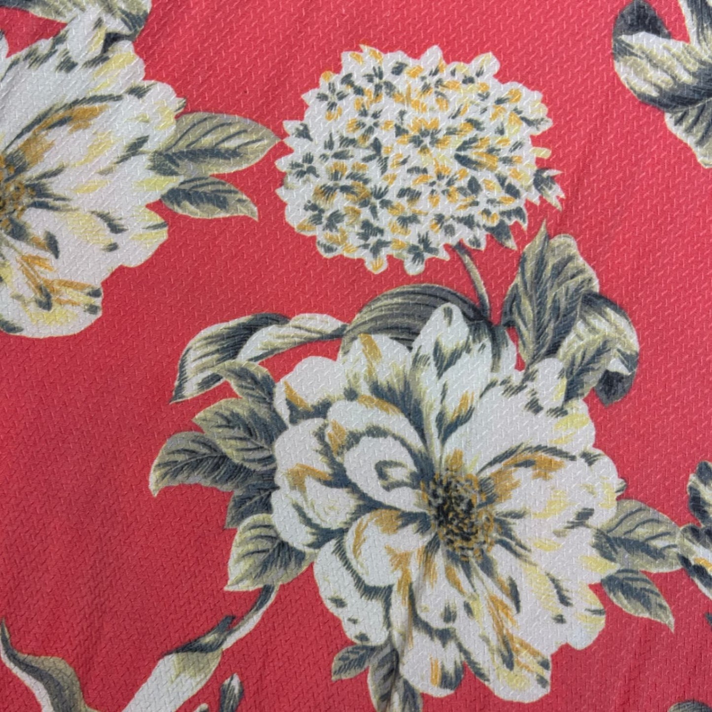 Katies Coral  Viscose Short Sleeve Knee Length Floral Dress Size 14