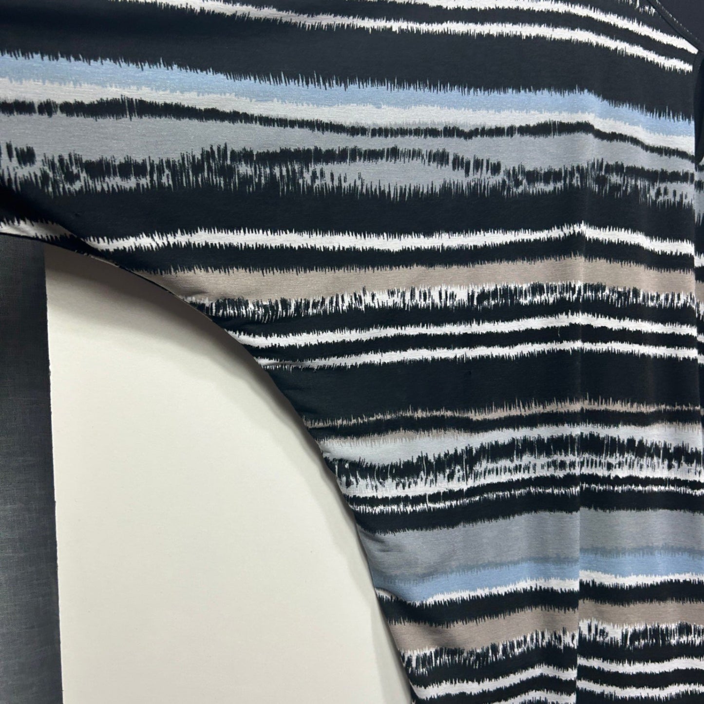 Cordelia St Women's Blue Black Beige Top Blouse Size 18