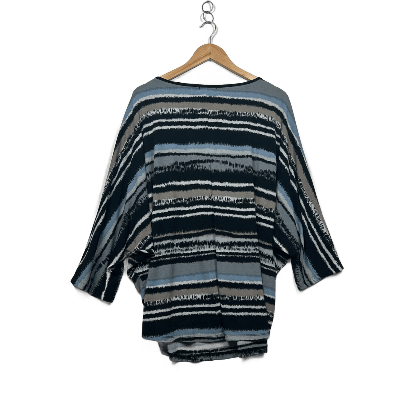 Cordelia St Women's Blue Black Beige Top Blouse Size 18