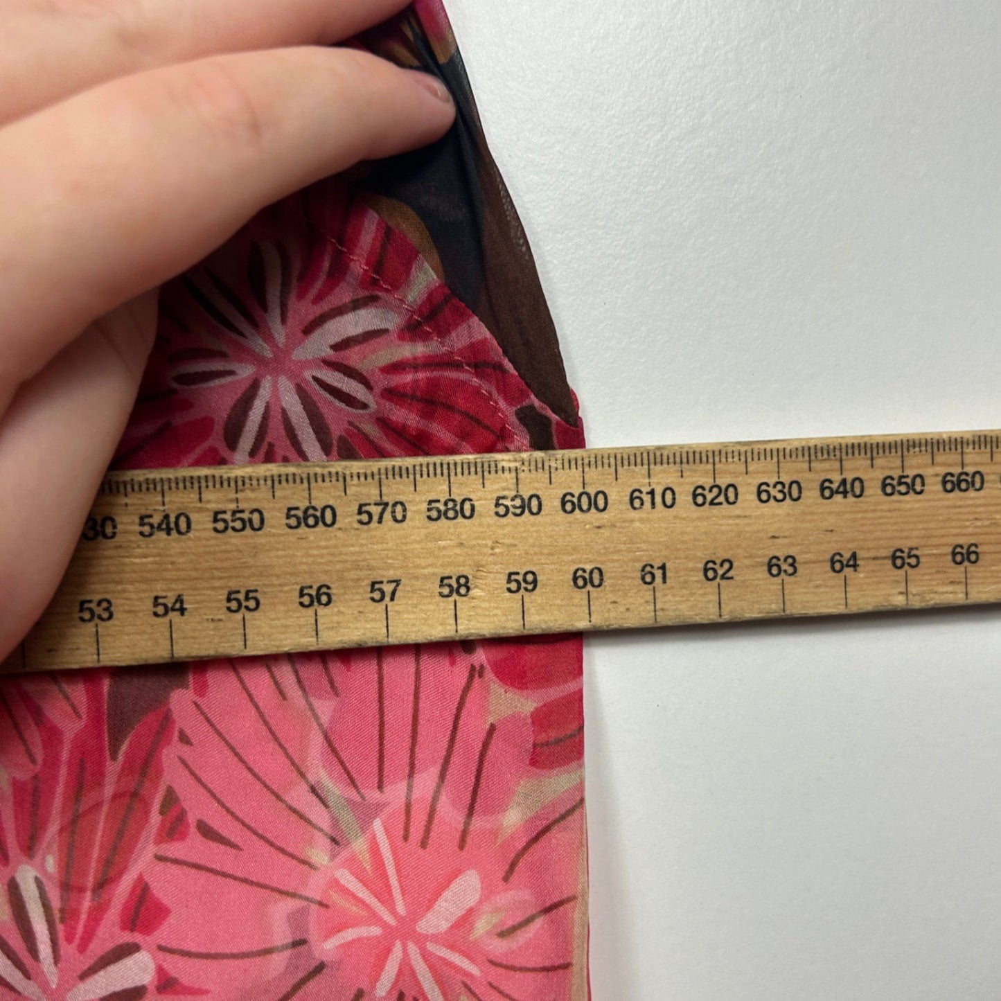 Queen of Everything Silk Pink Floral Long Sleeve Top Size 14 - 16 (3)