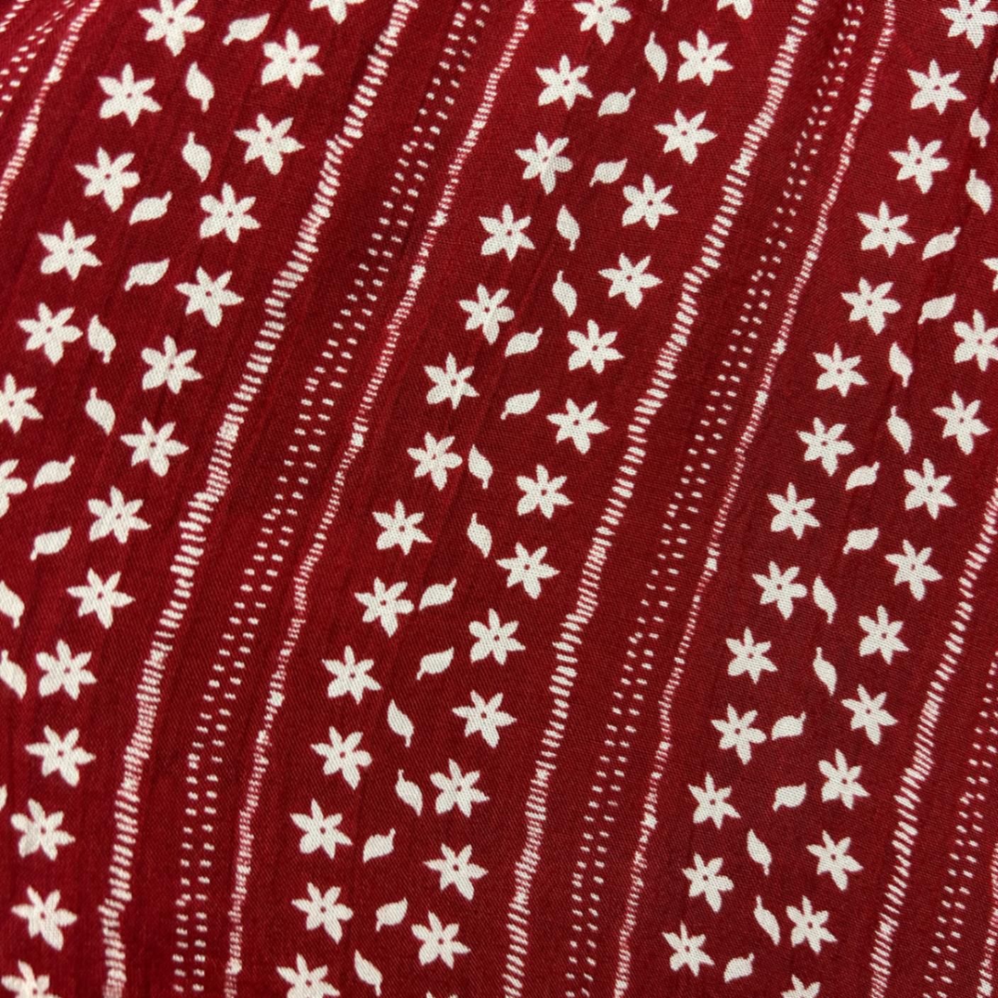 Autograph Women's Red Viscose Long Bell Sleeve Crew Neck Boho Blouse Size 18