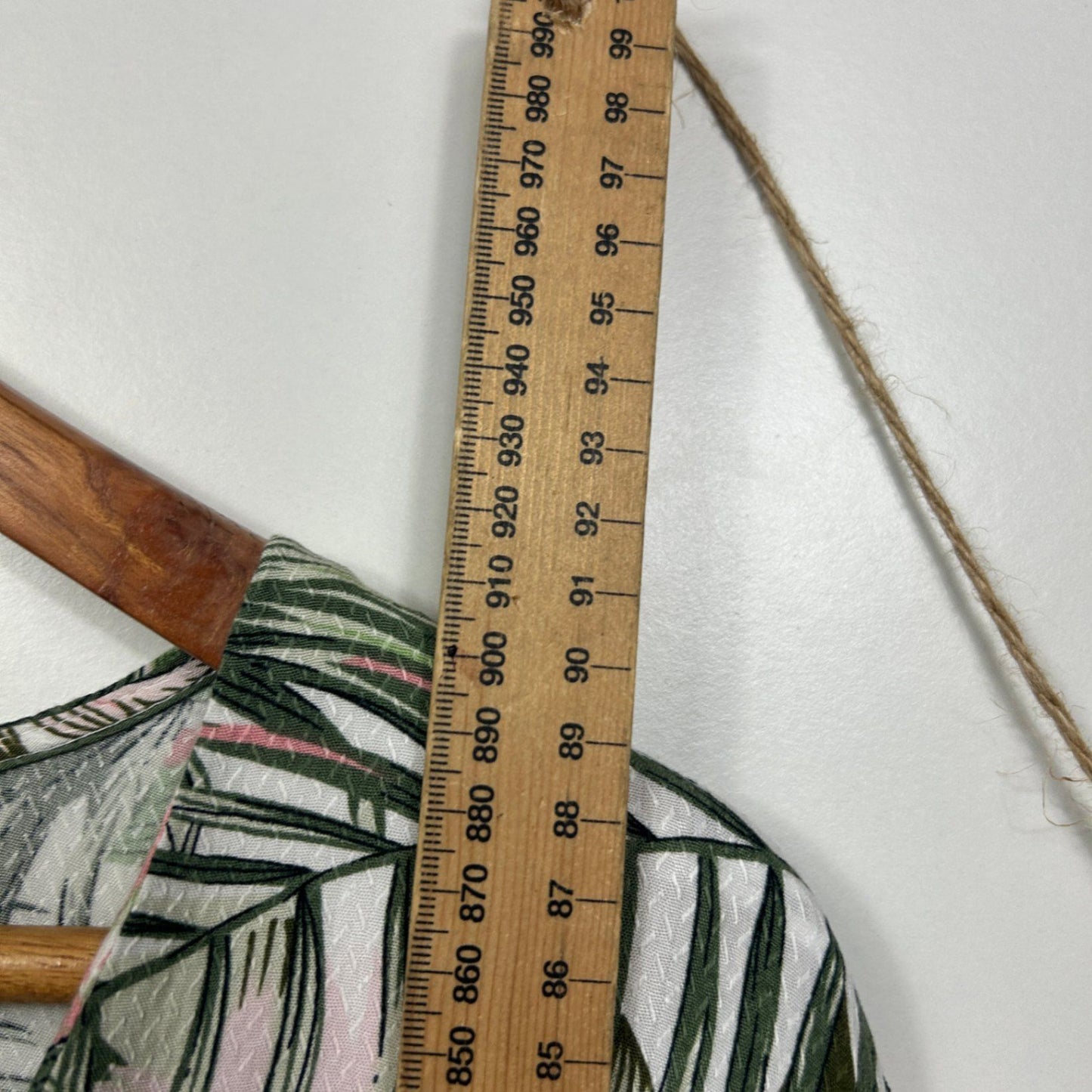 Katies Green Pink White Short Sleeve Viscose Tropical Floral Dress Size 18