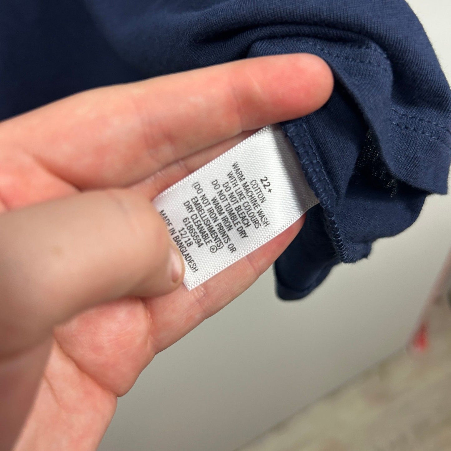 New Belle Curve Womens Blue Crew Neck Basic Long Sleeve T-Shirt Size 22 Plus