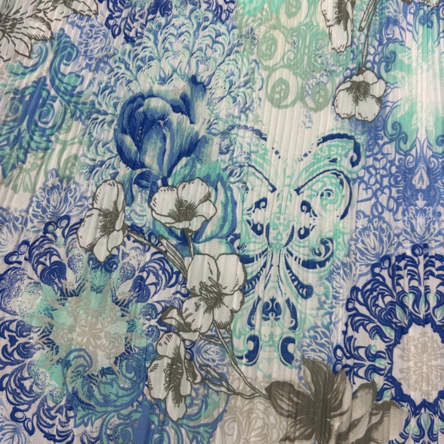 Millers Women's Blue Pleated Midi Length Skirt Size XL 16