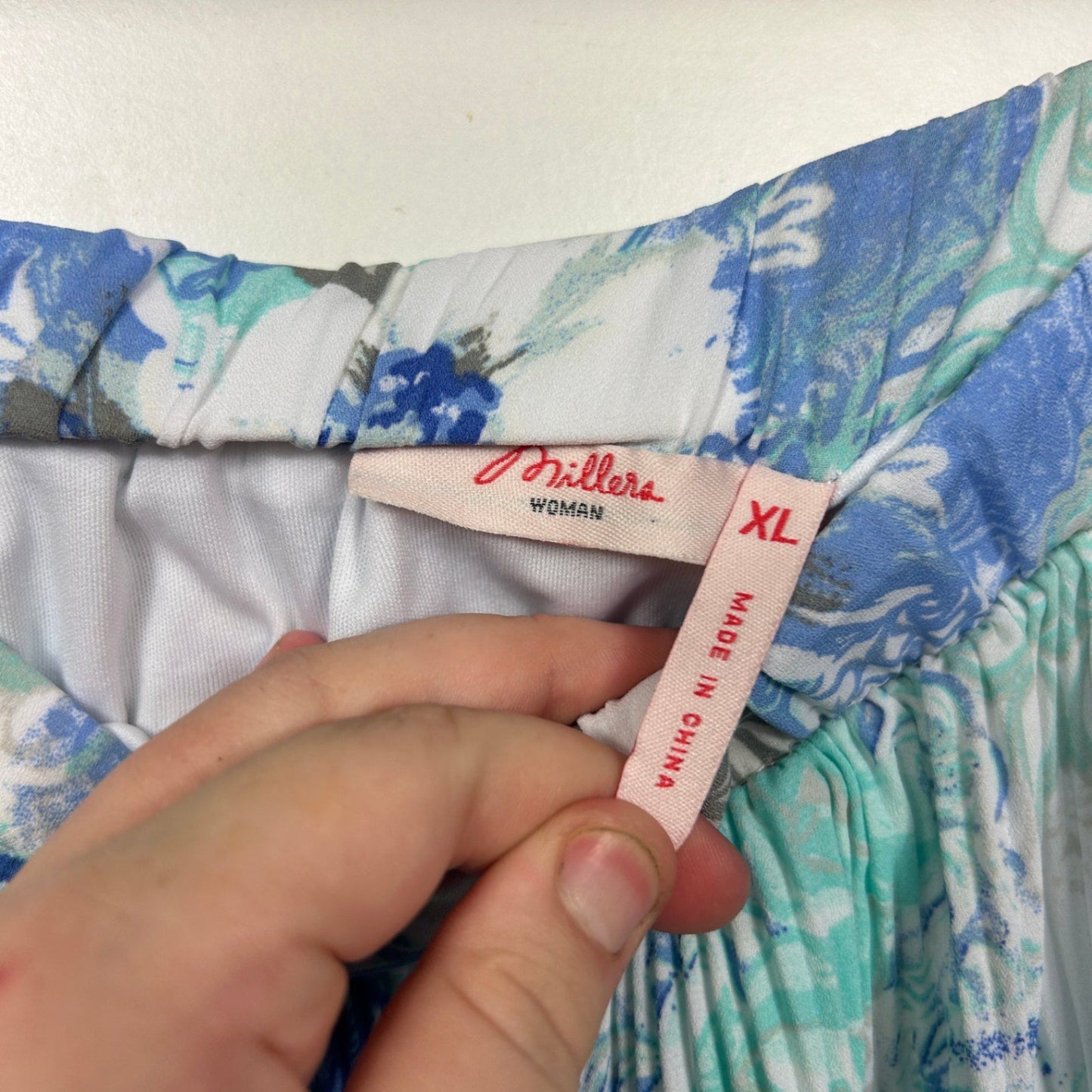 Millers Women's Blue Pleated Midi Length Skirt Size XL 16