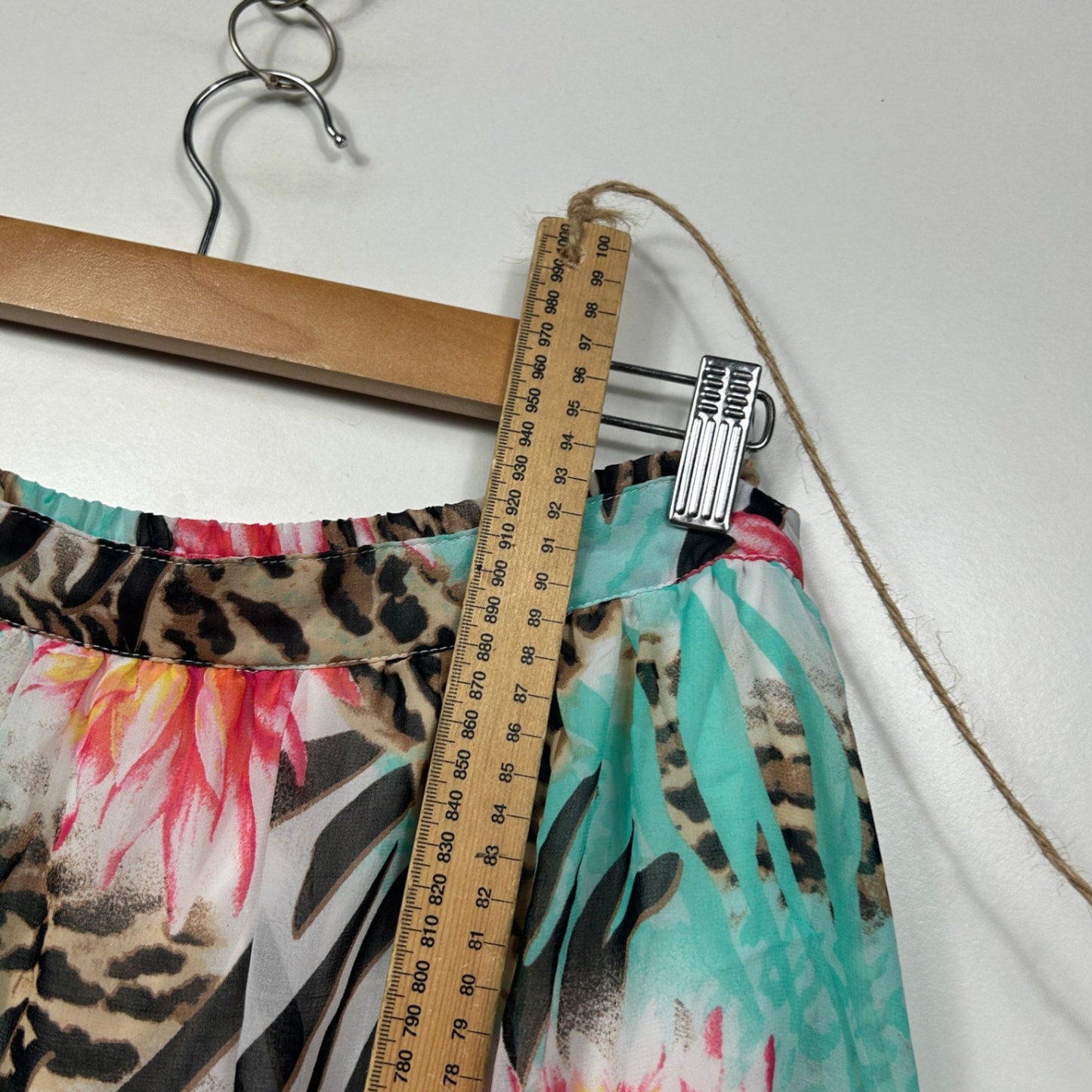 Hot Options Womens Multicoloured High Low Hem Maxi Skirt Size 14 Floral