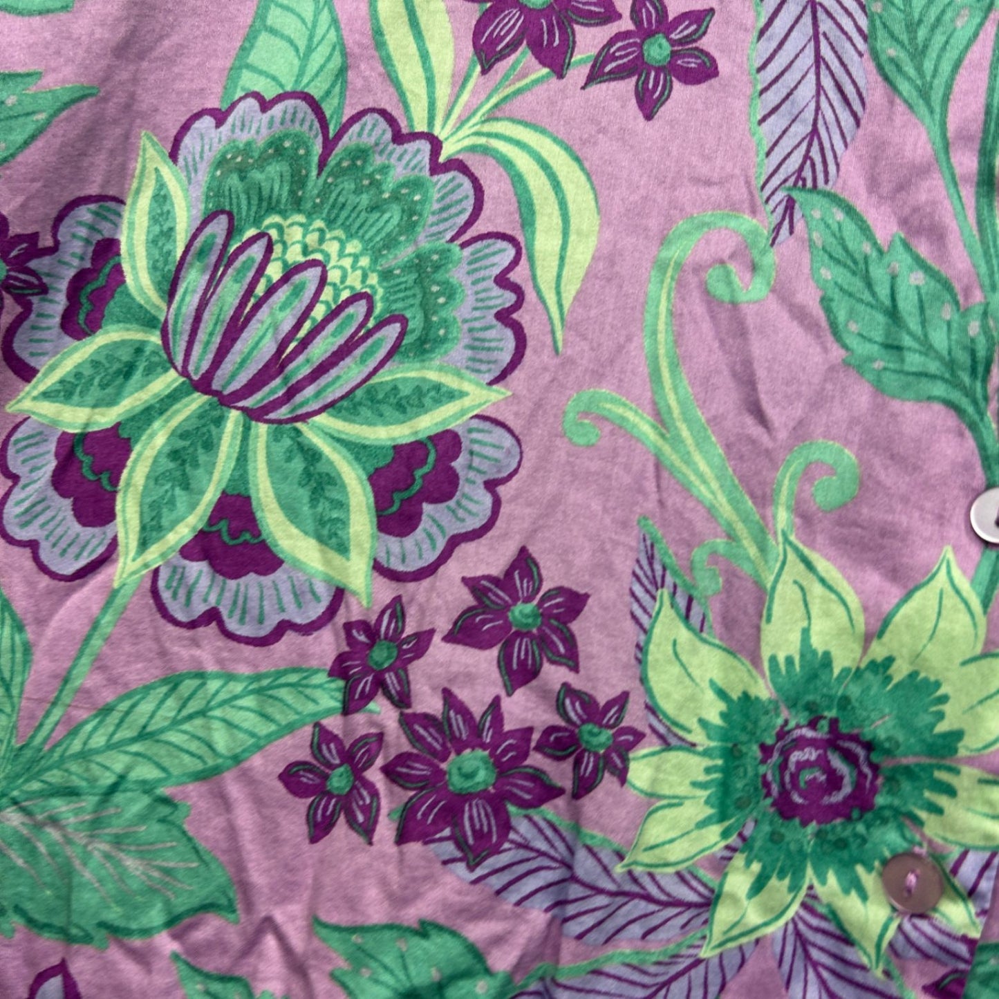 Target Womens Purple Short Sleeve Collared Button Up Shirt Blouse Size XL 16