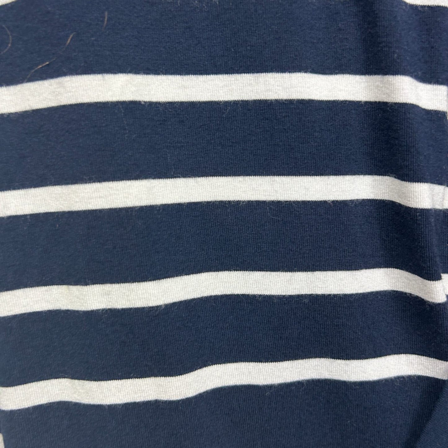 Maggie T Navy White Striped  Front Cardigan Jacket Top Size 16 18