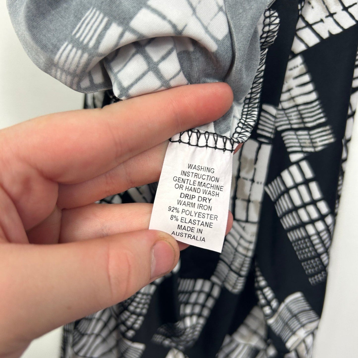 RTM Pants Plus Size 20 Black White Cropped Wide Leg Trousers Pants