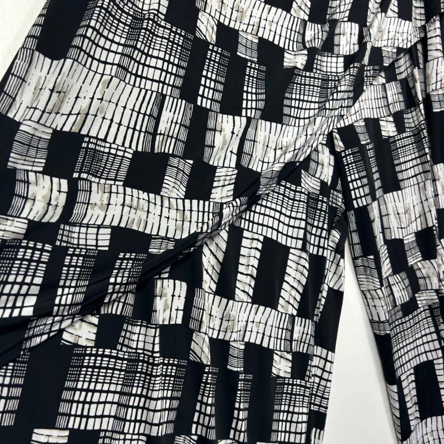 RTM Pants Plus Size 20 Black White Cropped Wide Leg Trousers Pants