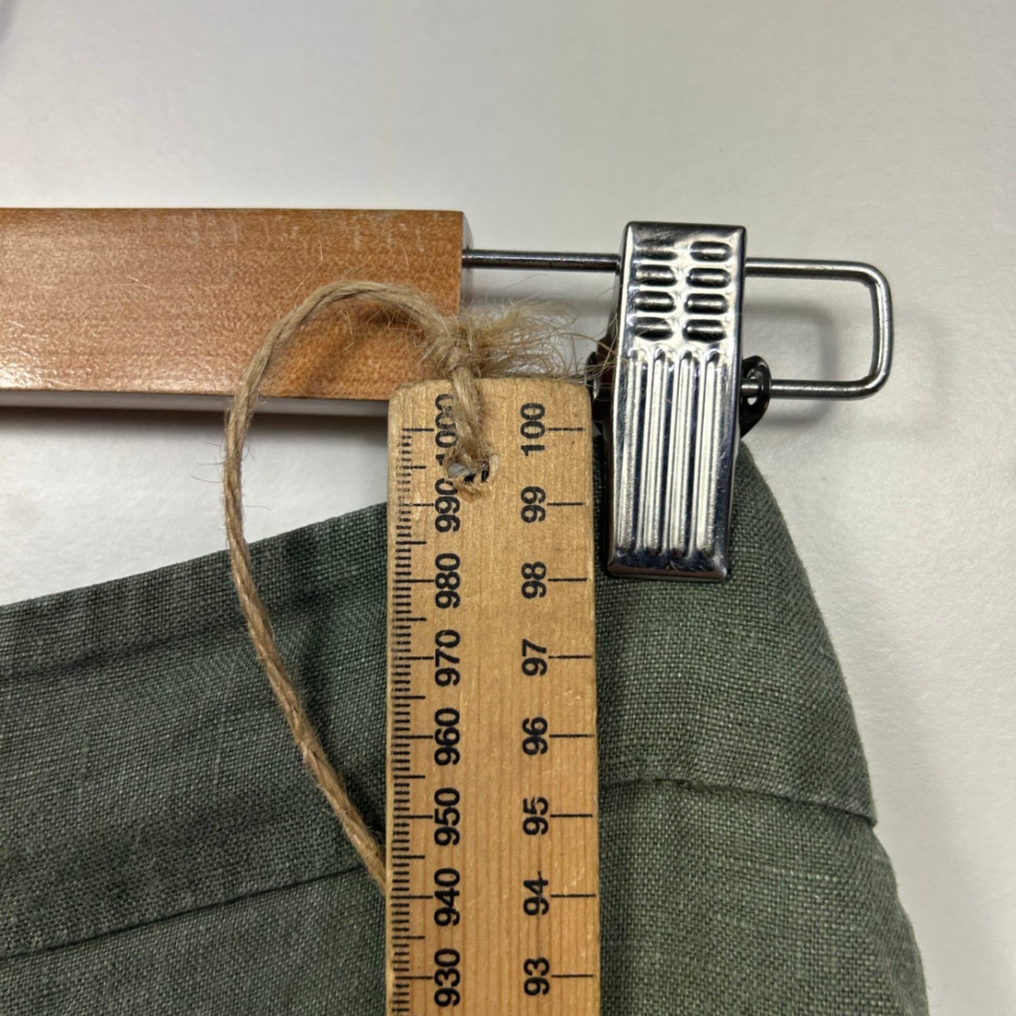 Preview Green Linen Blend Wide Leg Trousers Pants Size 20 Pockets