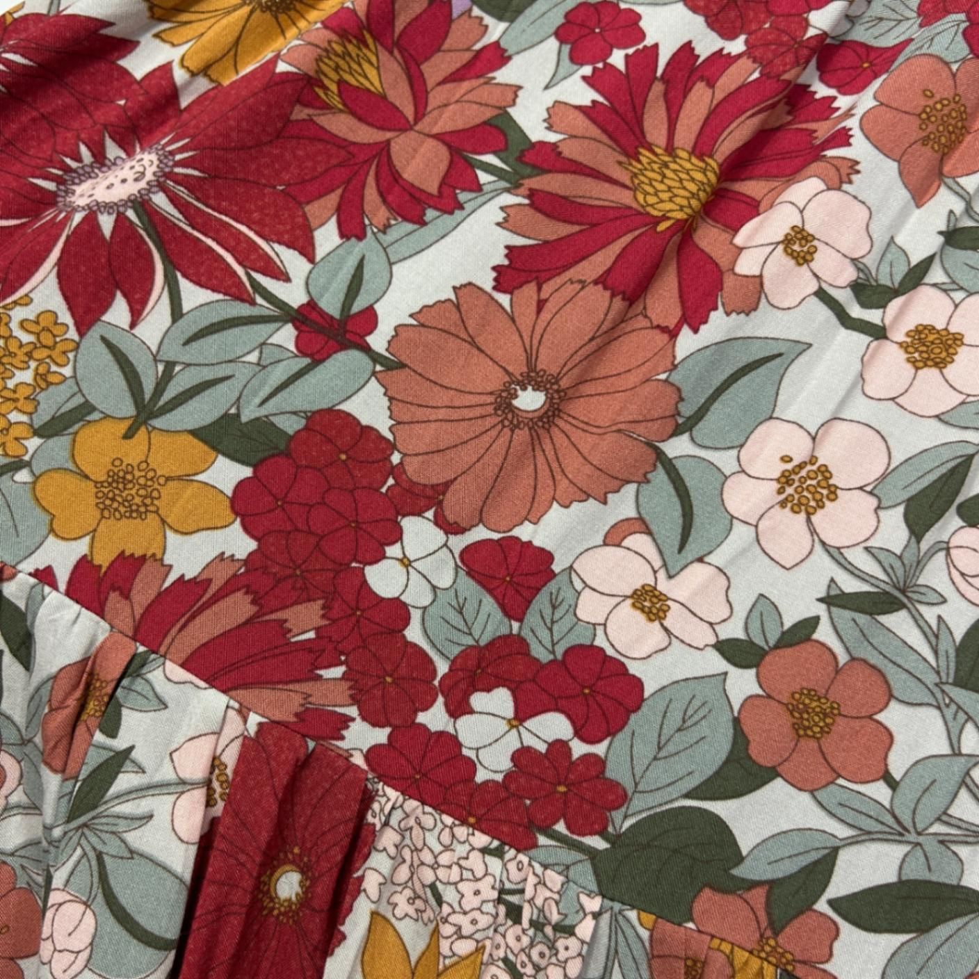 New Caroline Morgan Multicoloured Floral Maxi Skirt Size 16