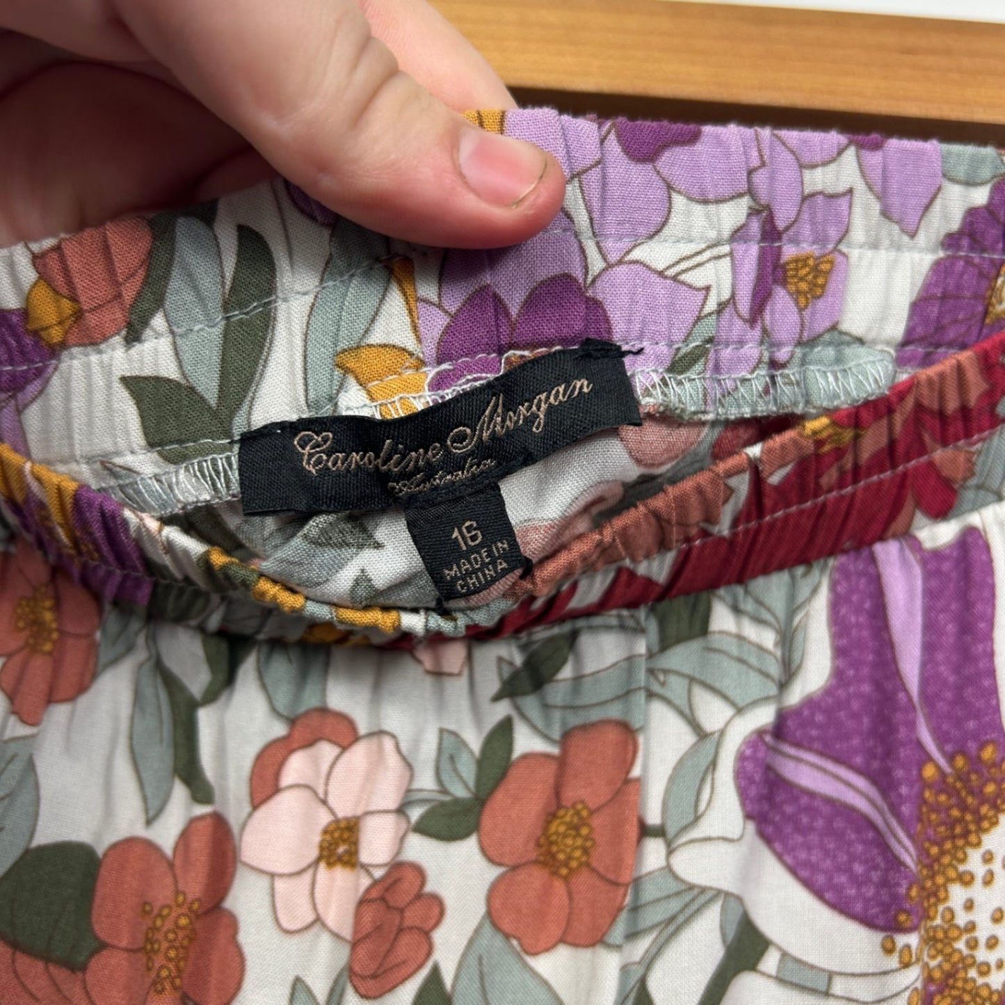 New Caroline Morgan Multicoloured Floral Maxi Skirt Size 16