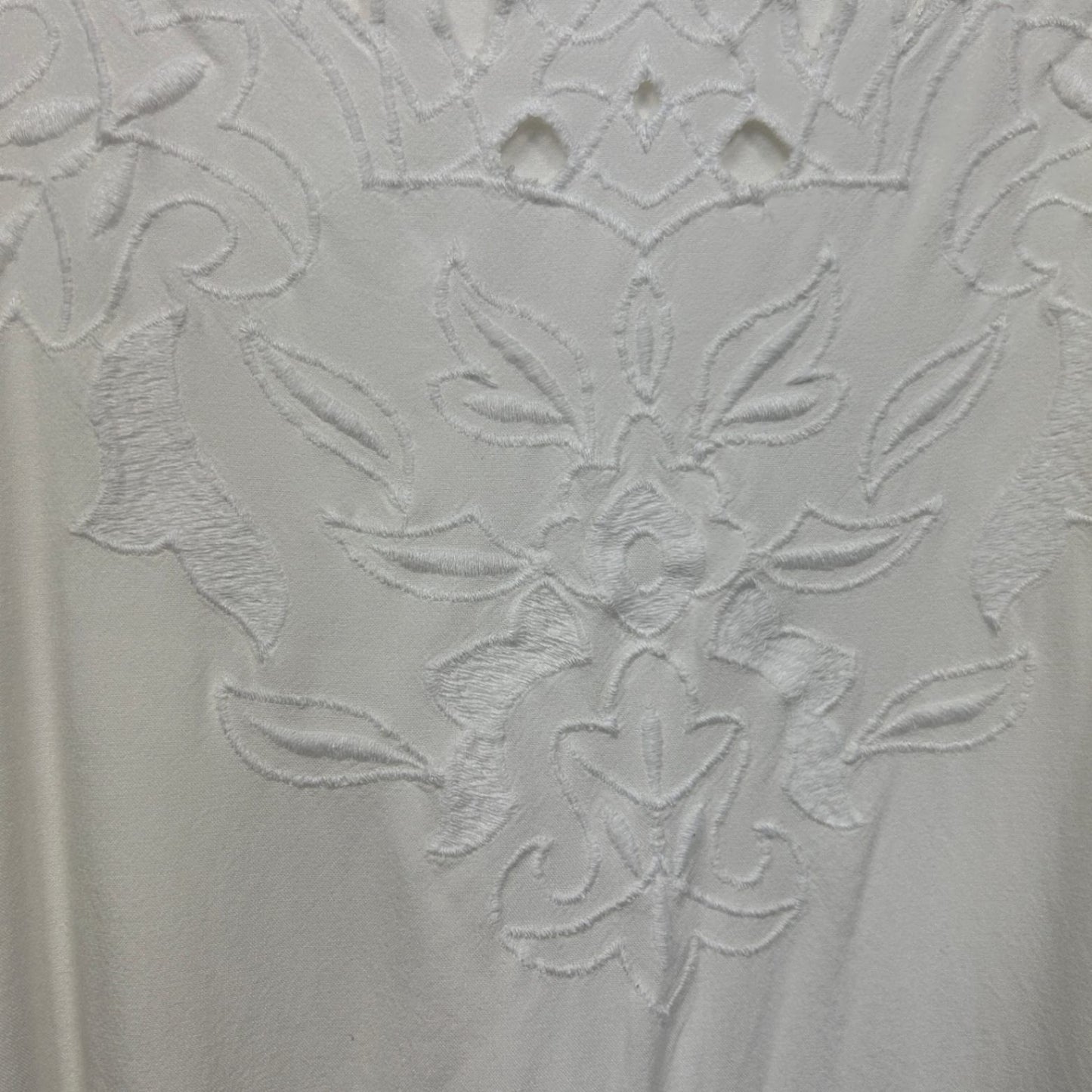 Autograph? White Embroidered Sleeveless V-Neck Boho Camisole Singlet Top Size 26