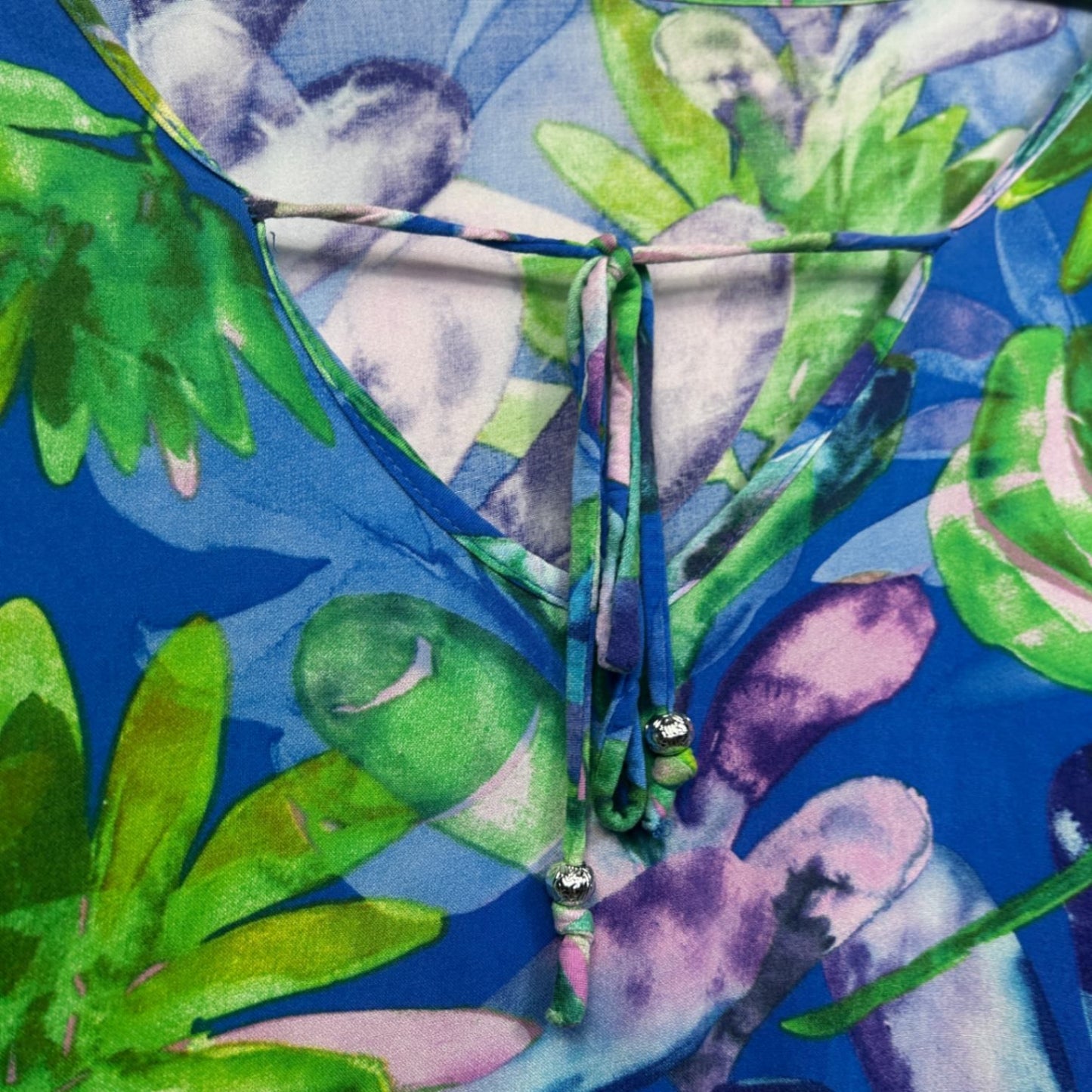 Autograph Multicoloured Floral Short Sleeve Tunic Tip Size 26