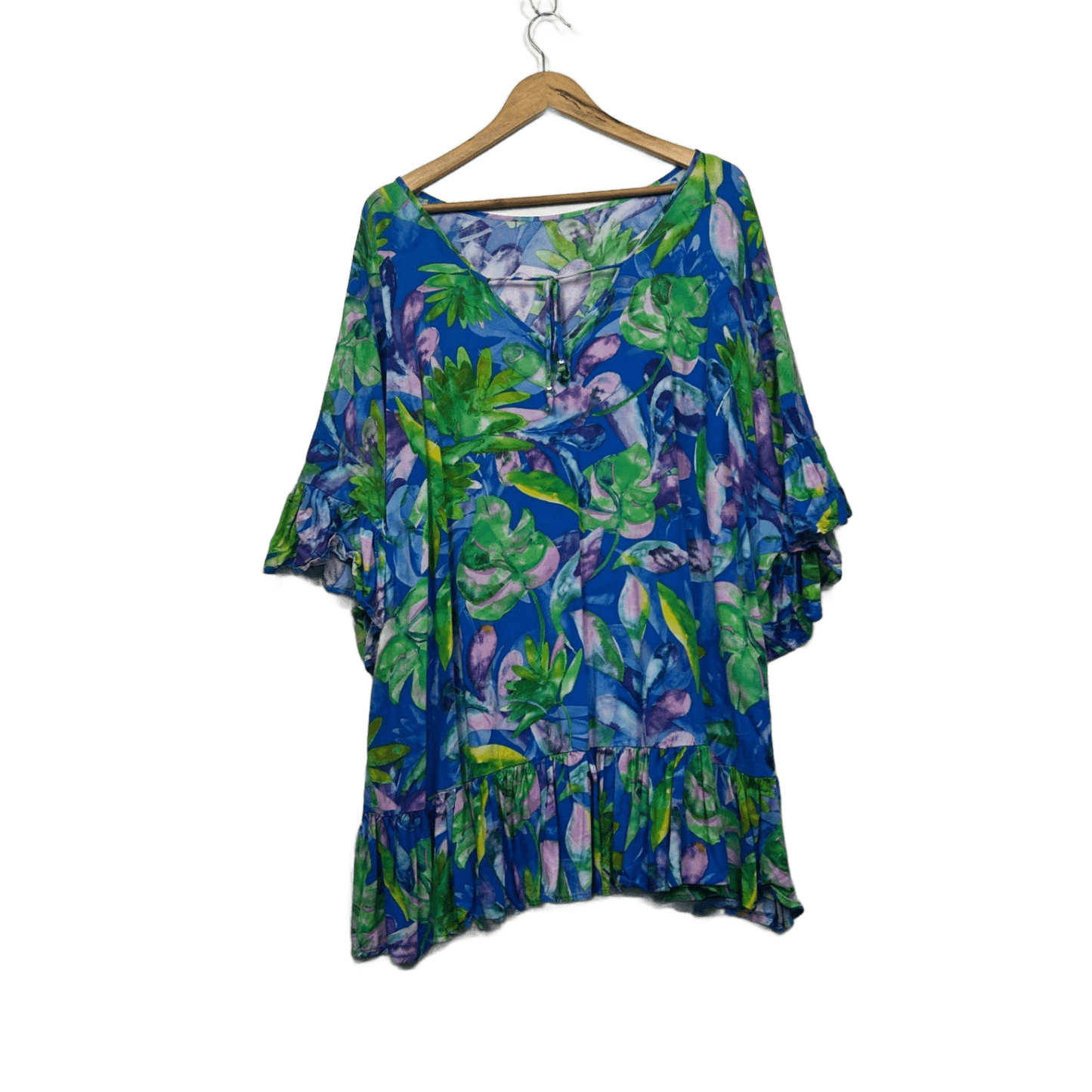 Autograph Multicoloured Floral Short Sleeve Tunic Tip Size 26