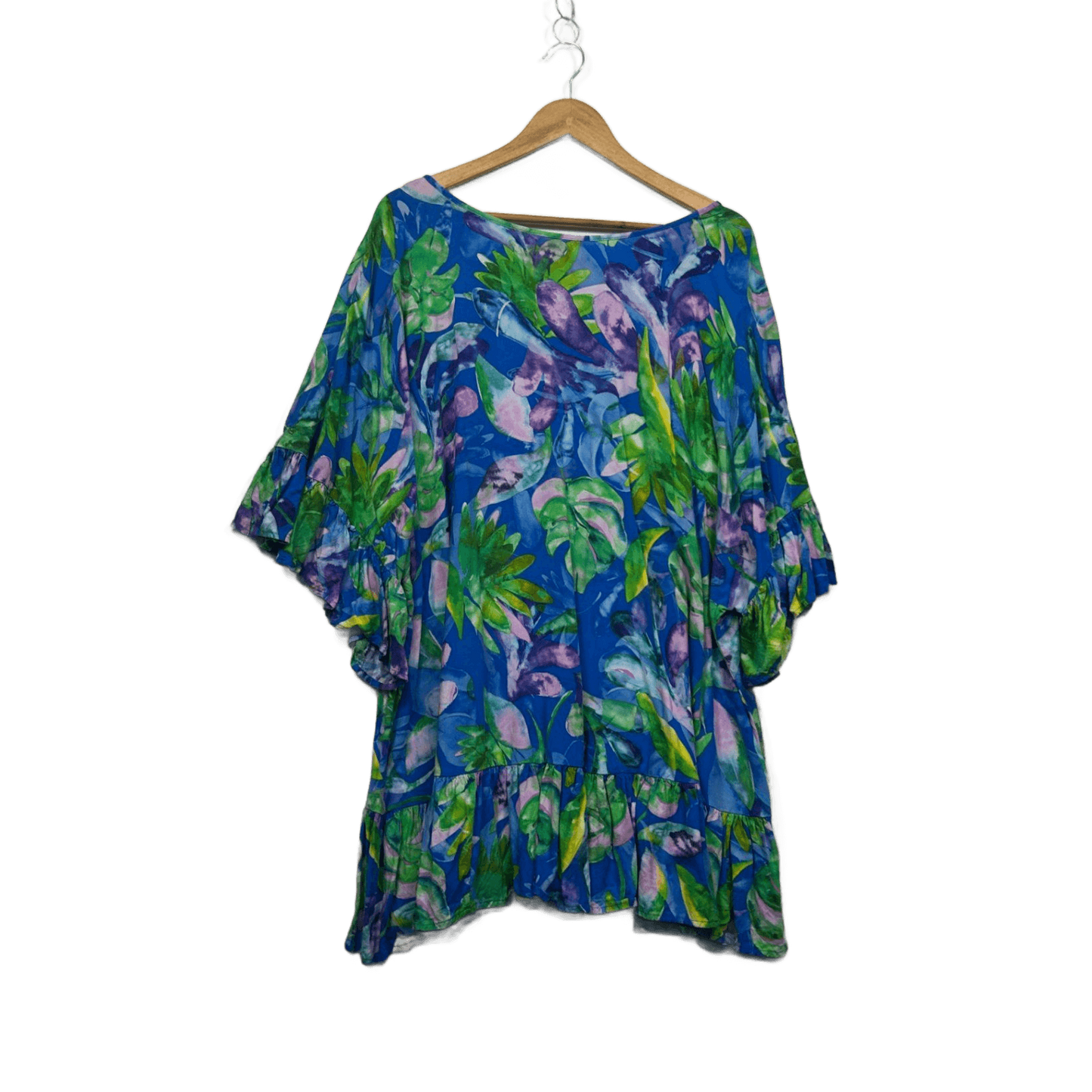 Autograph Multicoloured Floral Short Sleeve Tunic Tip Size 26