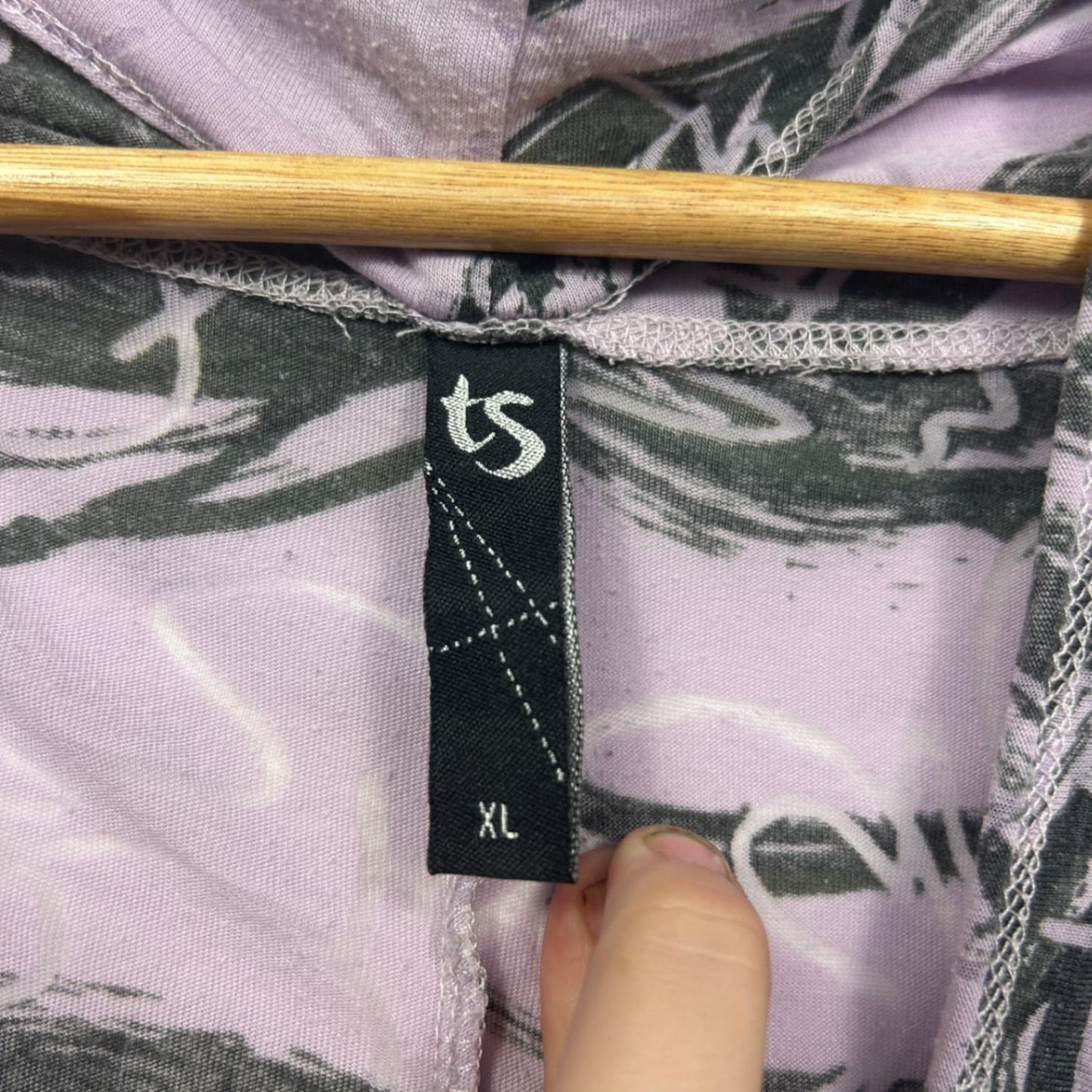 Taking Shape Lilac Black Knee Length Cowl Neck Tunic Dress Size 22 Plus XL