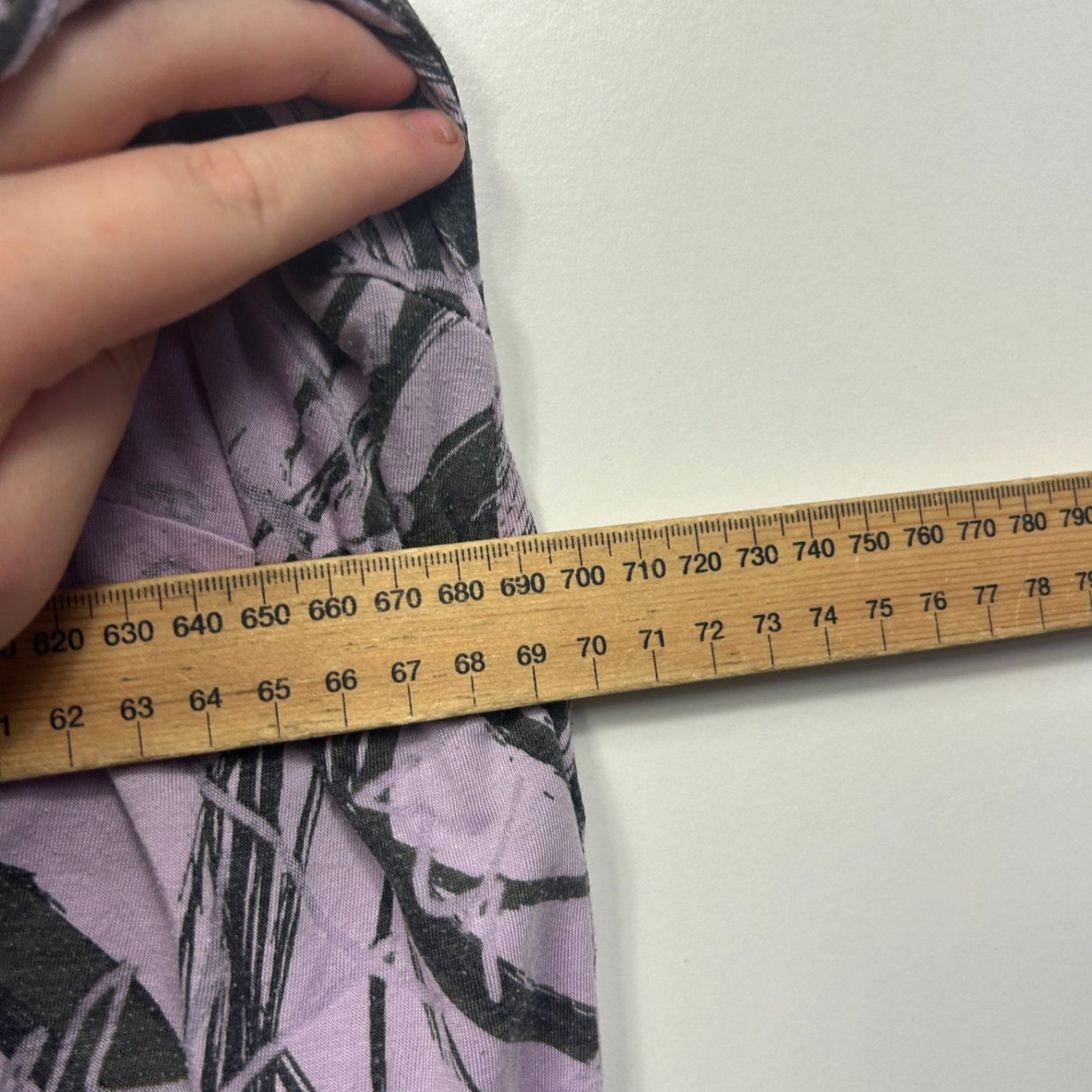 Taking Shape Lilac Black Knee Length Cowl Neck Tunic Dress Size 22 Plus XL