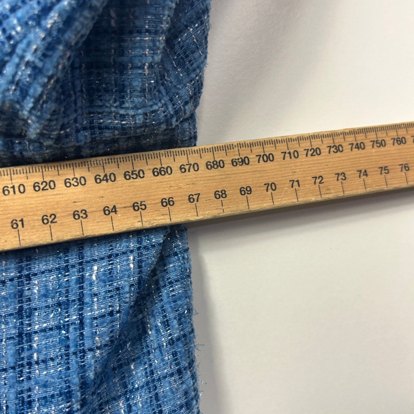 New Autograph Textured Blue Blazer Jacket Size 28 Double Breasted