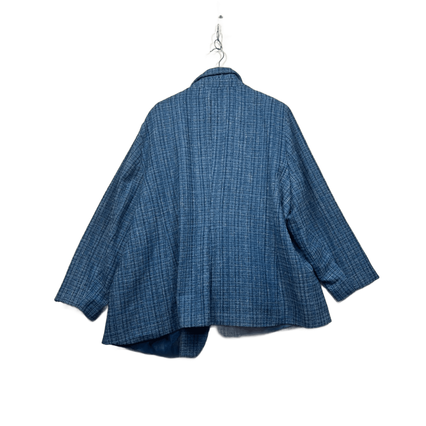 New Autograph Textured Blue Blazer Jacket Size 28 Double Breasted