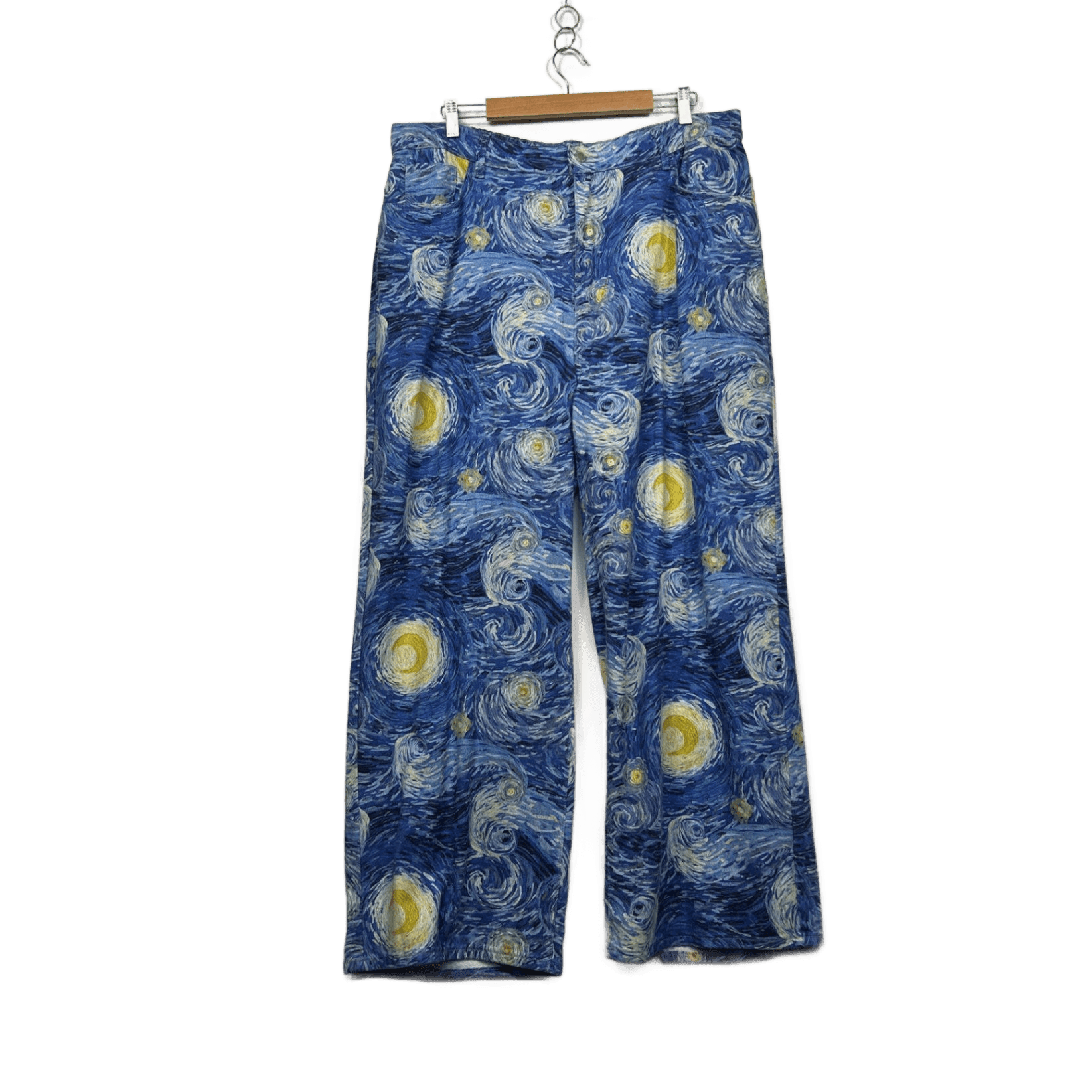 SHEIN CURVE Stars Moon Night Wide Leg Pants with Pockets Size 16 18