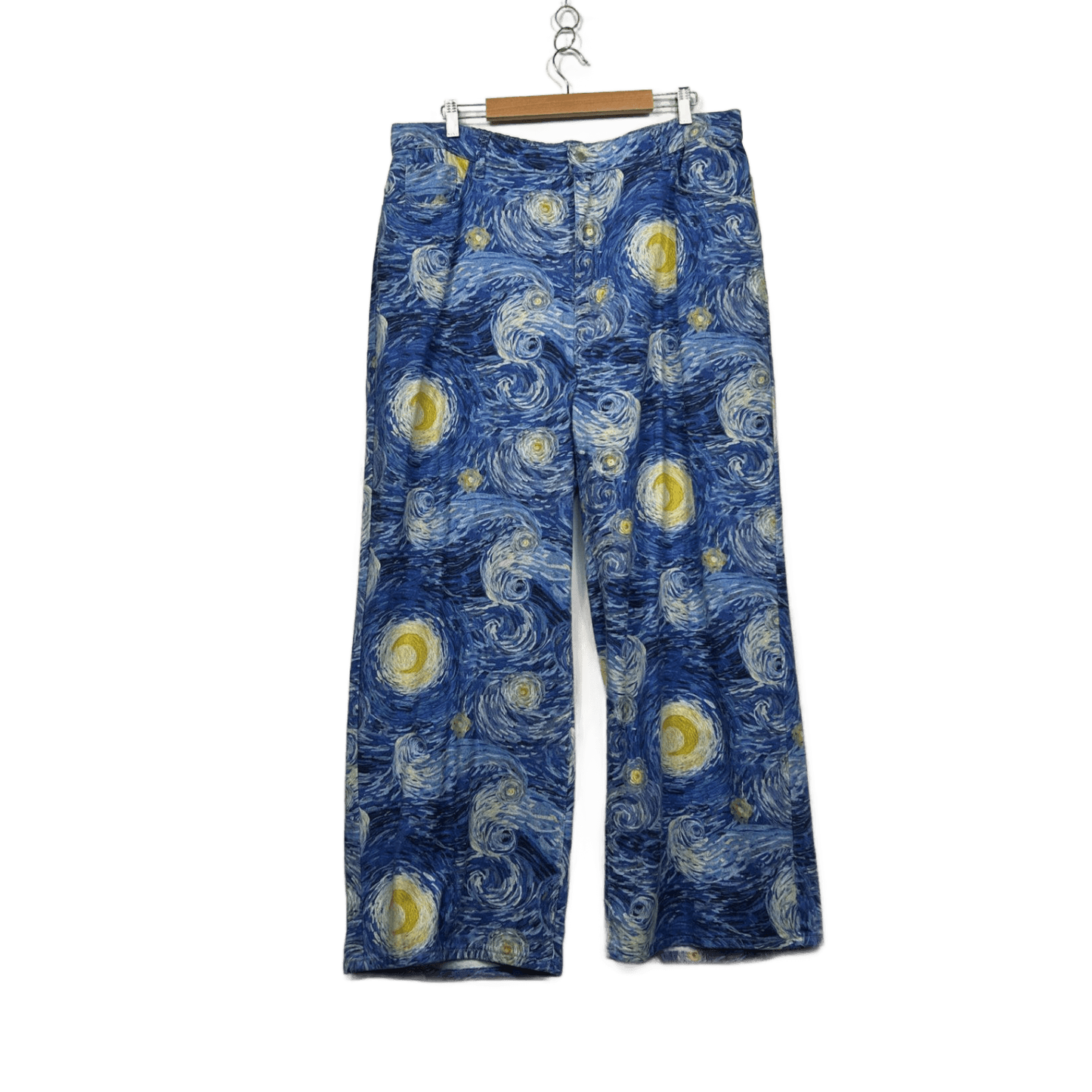 SHEIN CURVE Stars Moon Night Wide Leg Pants with Pockets Size 16 18