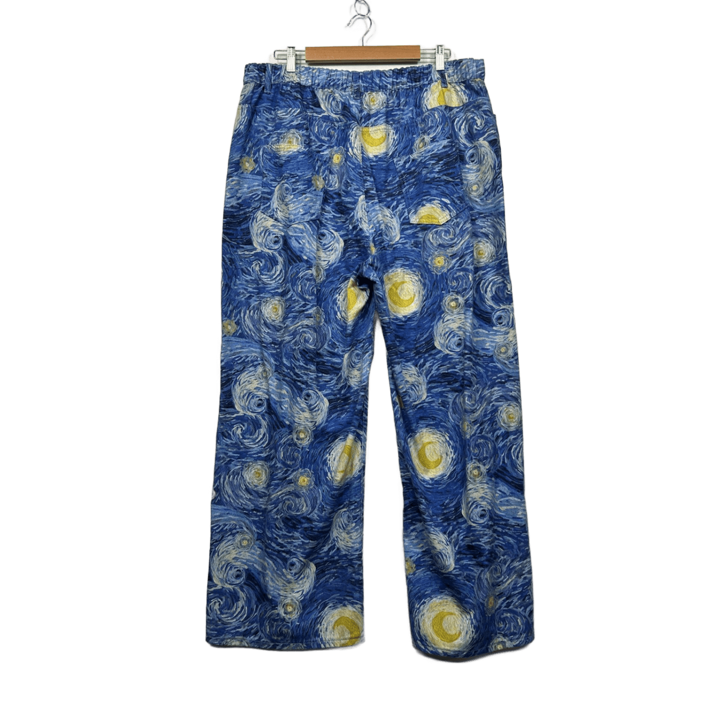 SHEIN CURVE Stars Moon Night Wide Leg Pants with Pockets Size 16 18