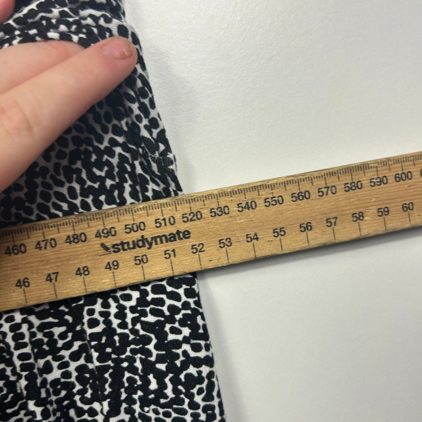 Taking Shape Black White Long Sleeve Scoop Neck Casual Blouse Top Size 14