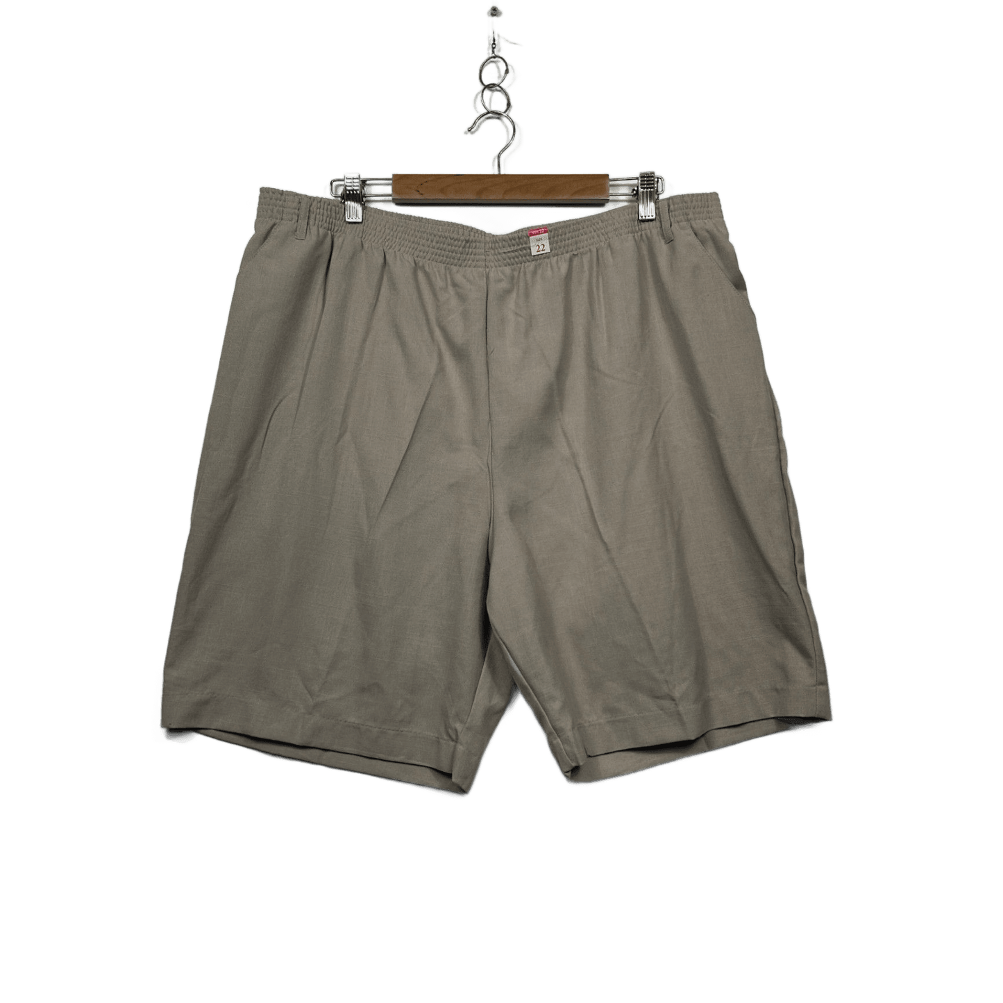 New Millers Women's Neutral Beige  Casual Shorts with Pockets Size 22