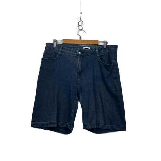 Target Blue Cotton Blend Denim Shorts Size 16