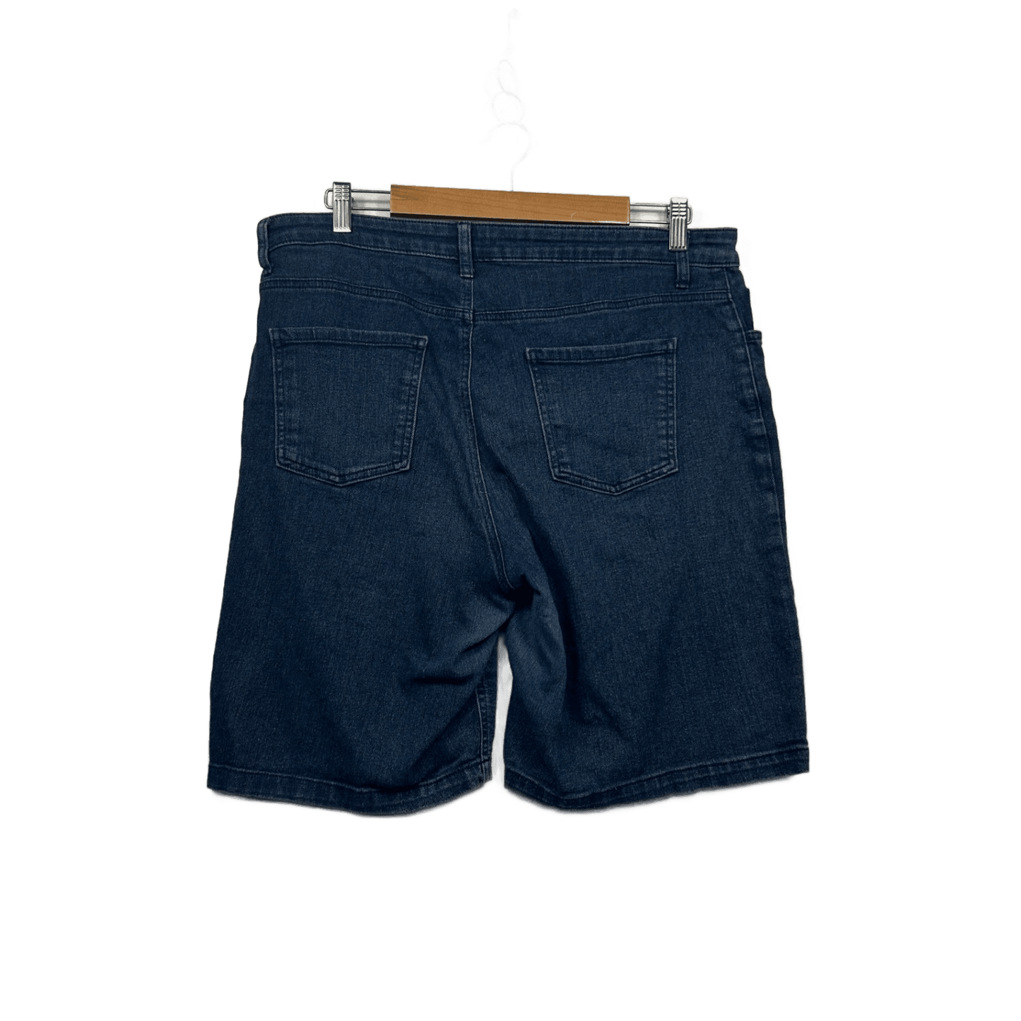 Target Blue Cotton Blend Denim Shorts Size 16