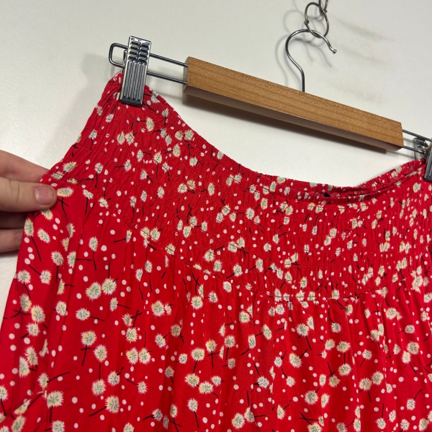 Izabel London Red Floral Print Jogger Harem Pants Size 14