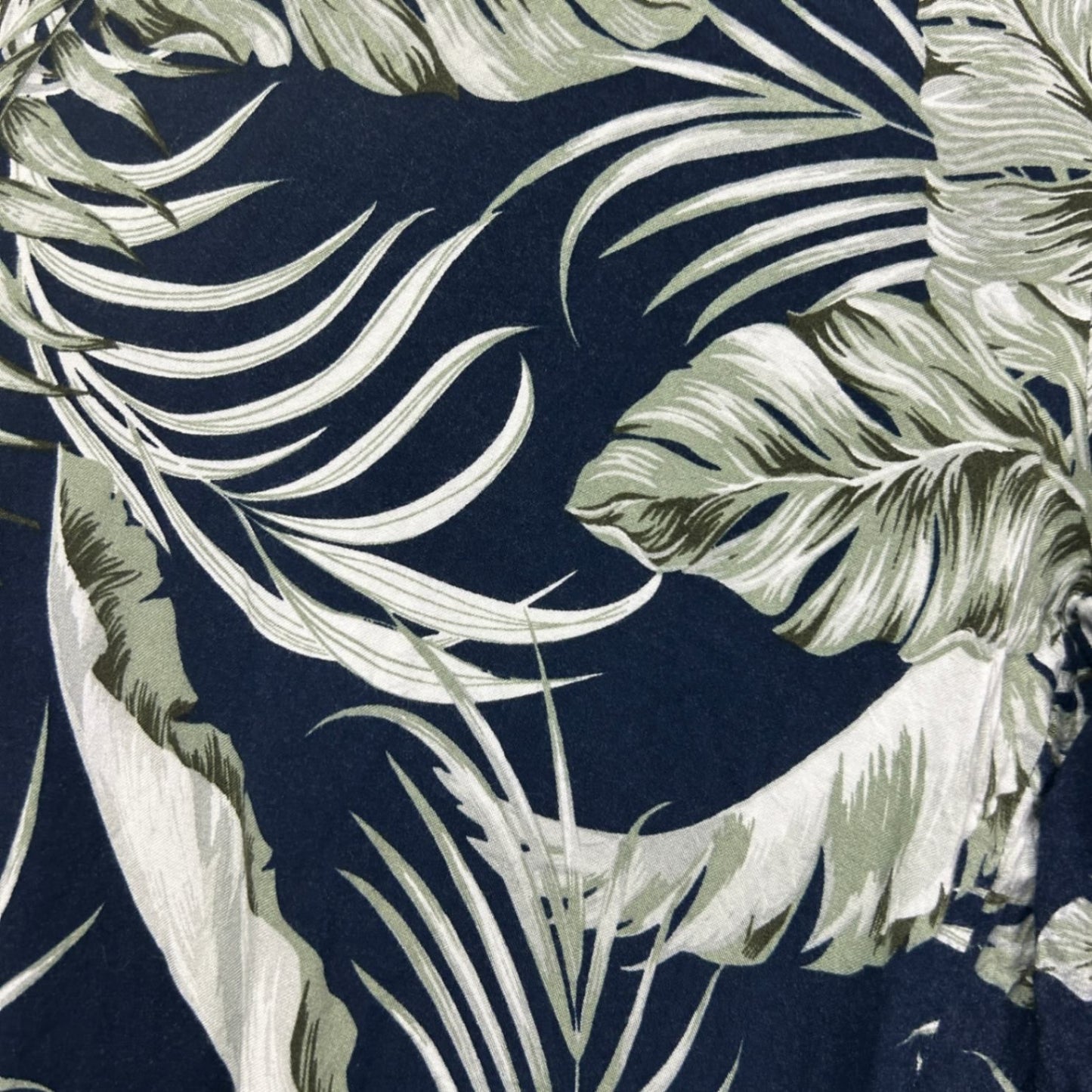 Millers Woman Pants Size 22 Navy Blue Leaf Print Cotton Blend