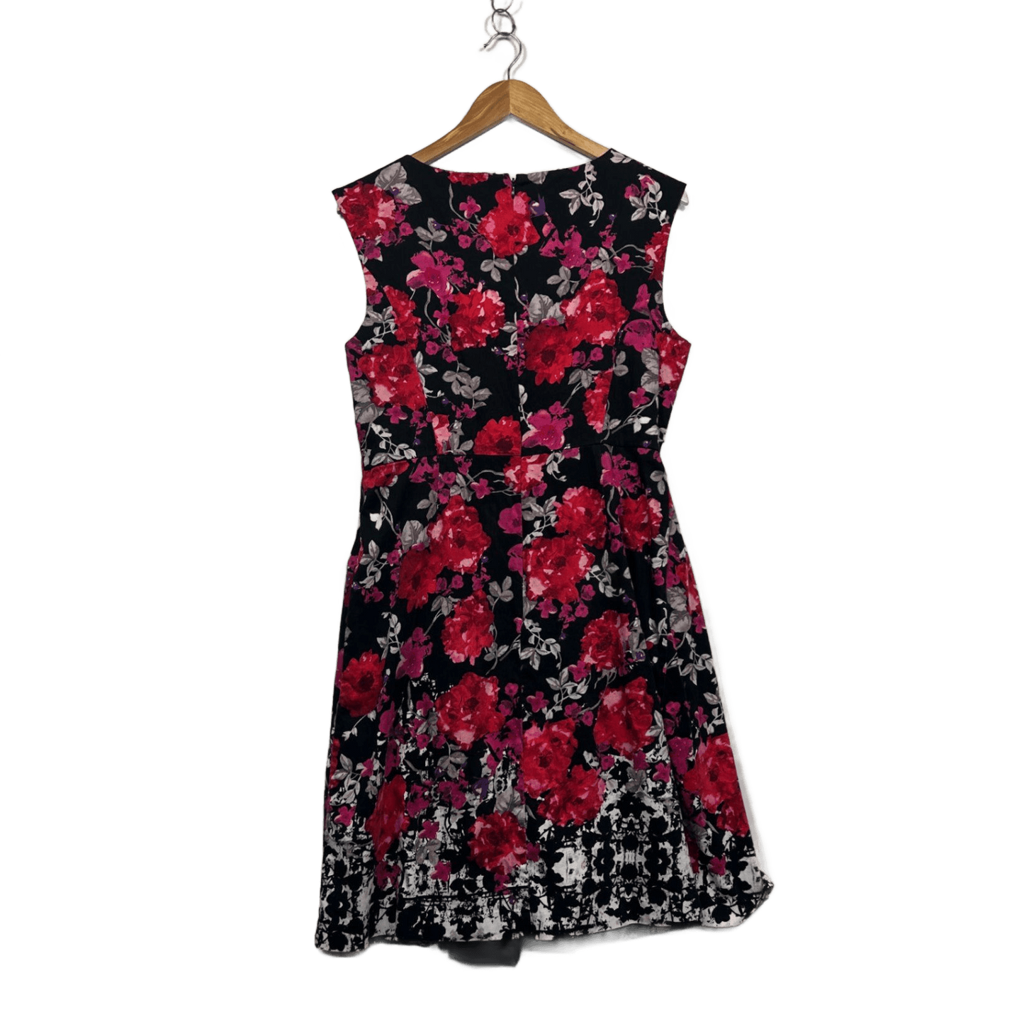 Jacqui E Sleeveless Floral Dress Size 14