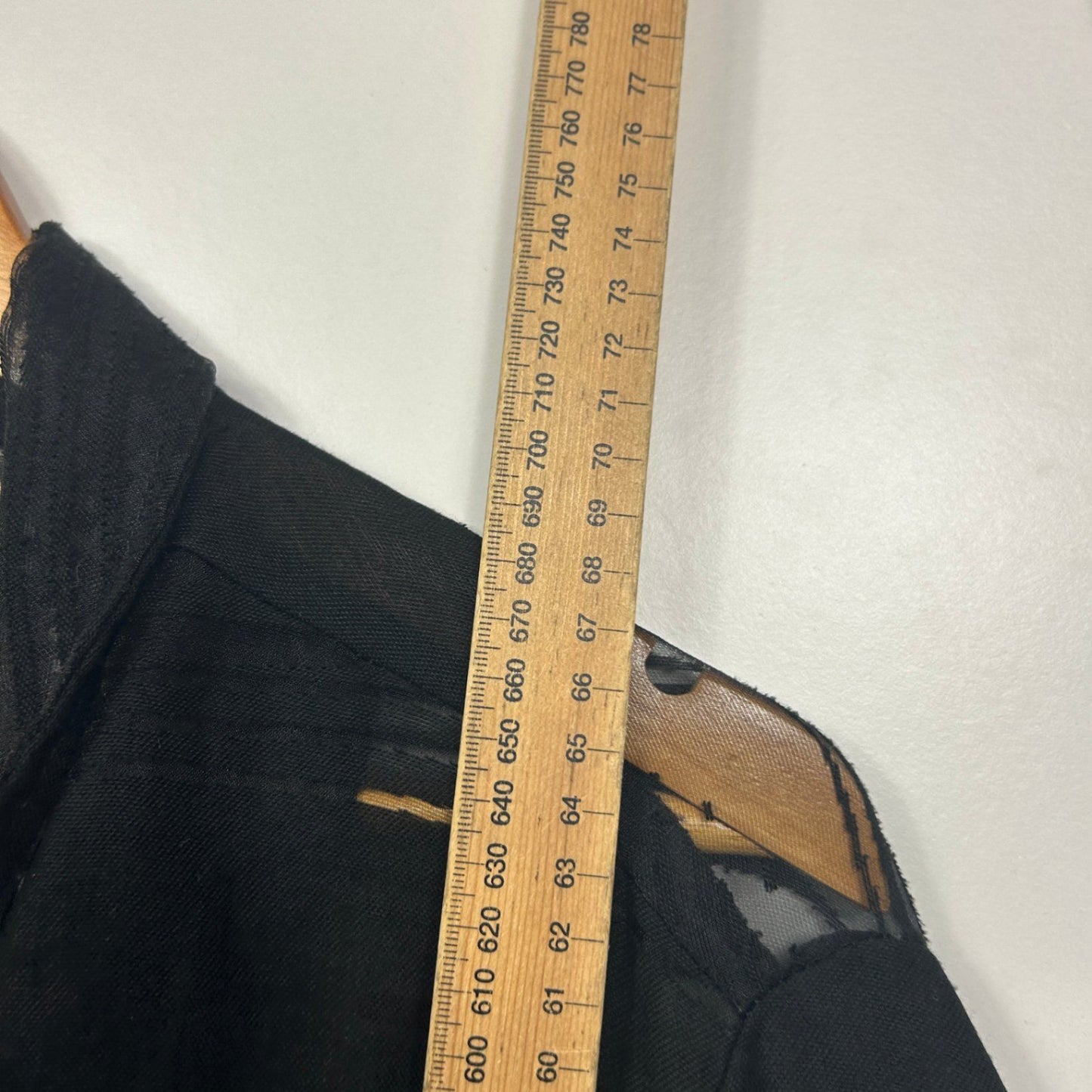 Noni B Black Sheer Striped Long Sleeve Top Jacket Size 1XL 16 18