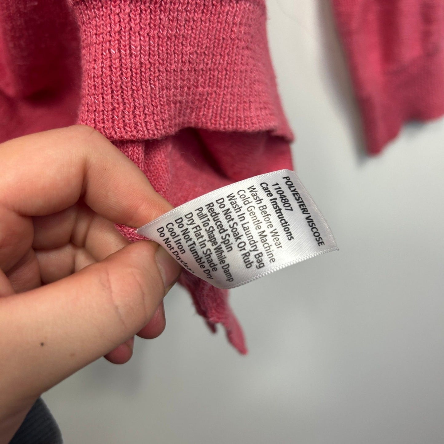 Brilliant Basics Red Long Sleeve Crew Neck Casual Jumper Knit Top Size 16 XL