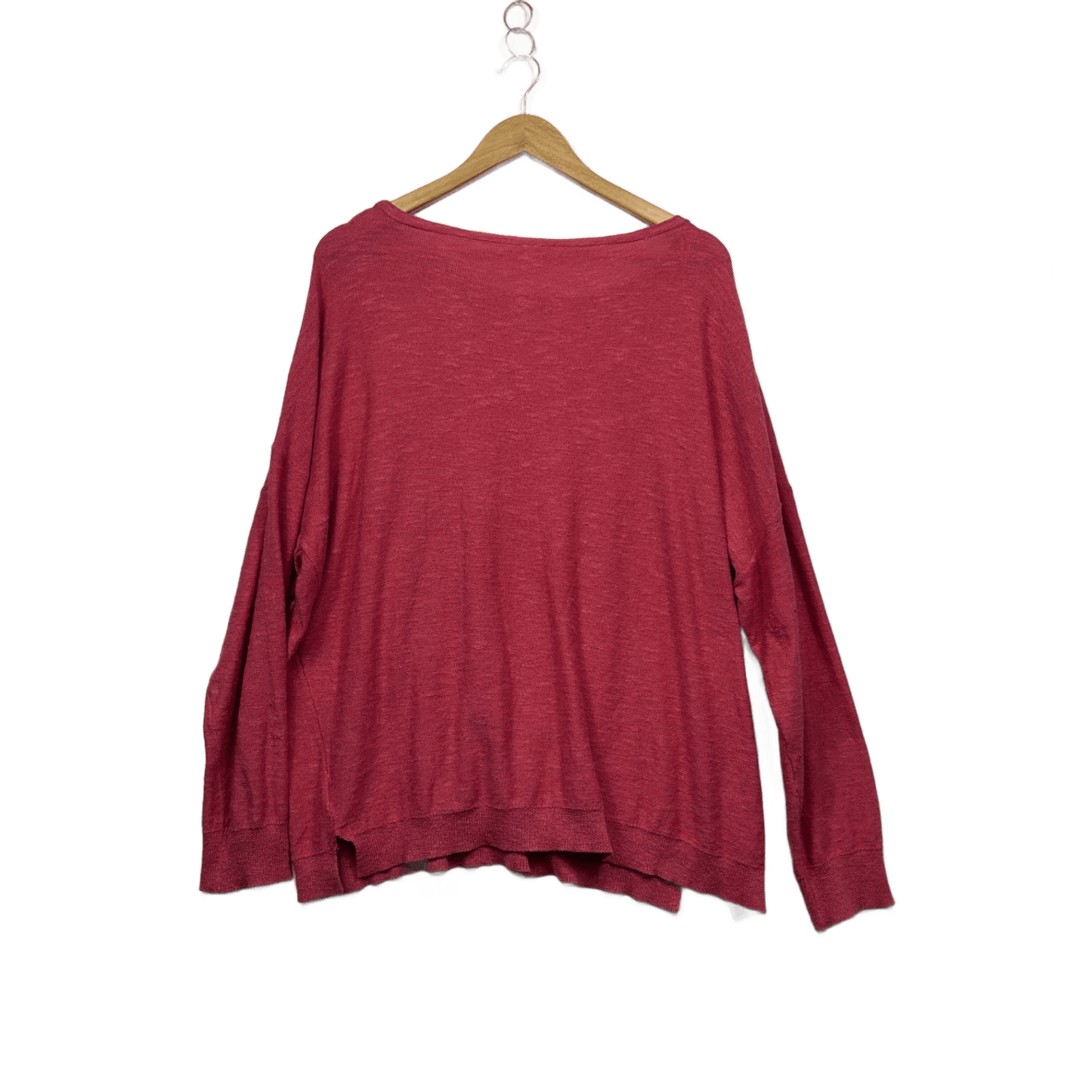 Brilliant Basics Red Long Sleeve Crew Neck Casual Jumper Knit Top Size 16 XL