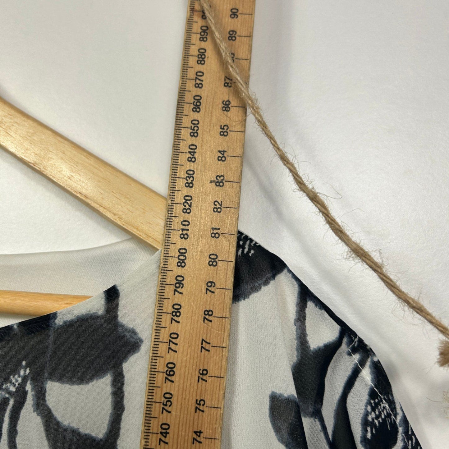 Millers Black White Short Sleeve Kaftan Top Blouse Size 22