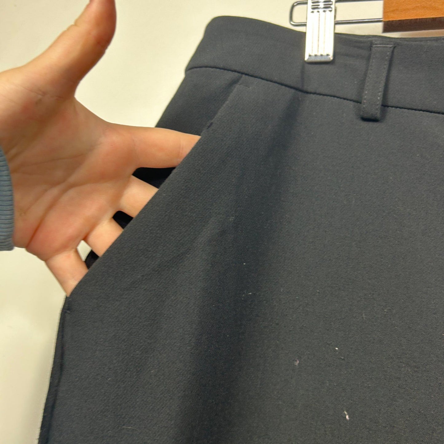 Preview Black Pants Trousers Size 20 High Waist Slim Leg Workwear Pockets