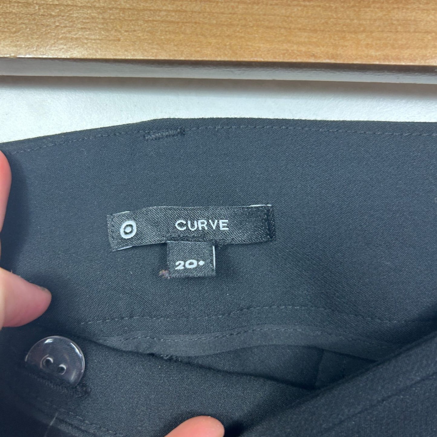 Target Curve Women's Black Work Trousers Pants Pockets Size 20 Plus