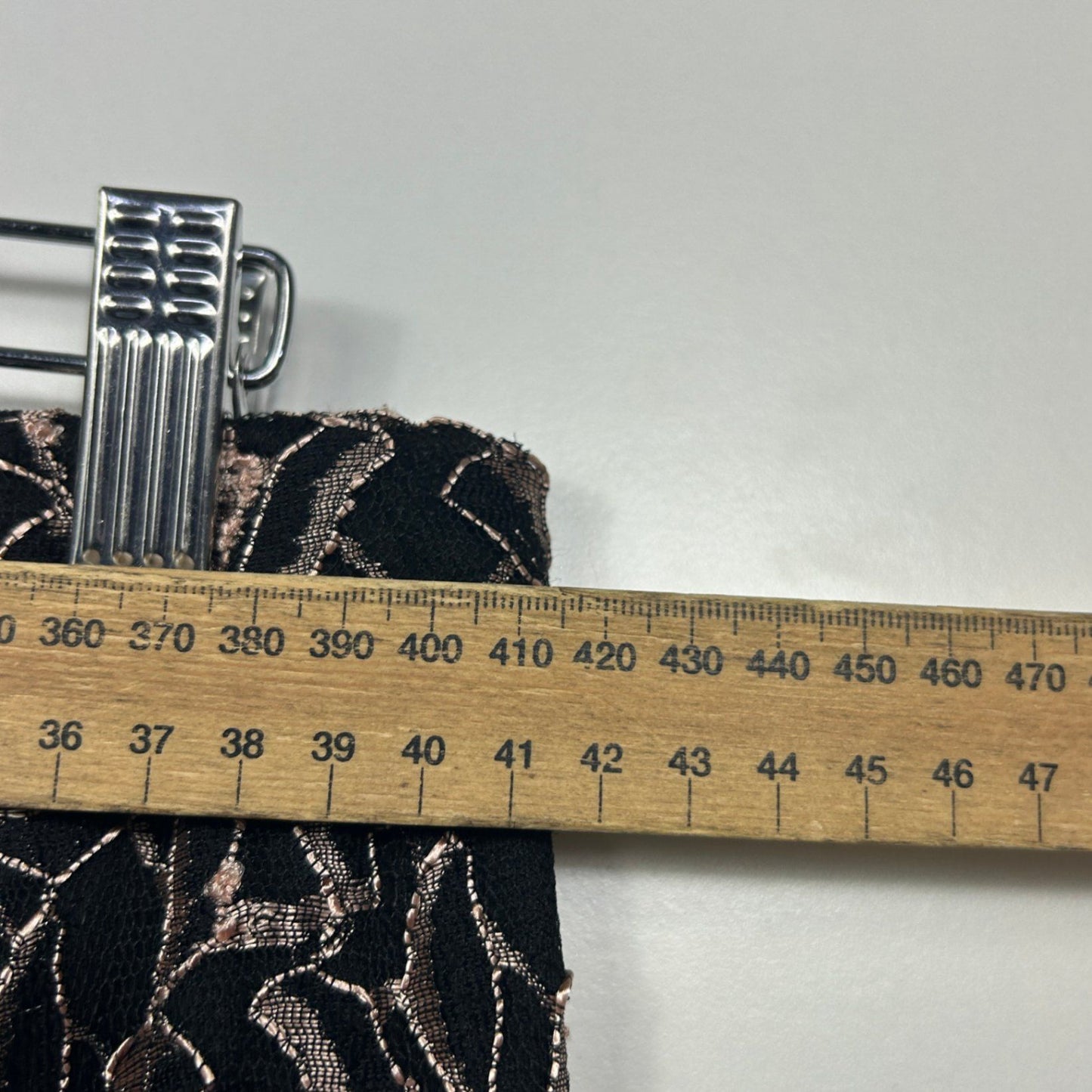 Millers Black Gold Metallic Floral Lace Wide Leg Pull-On Trousers Pants Size 14