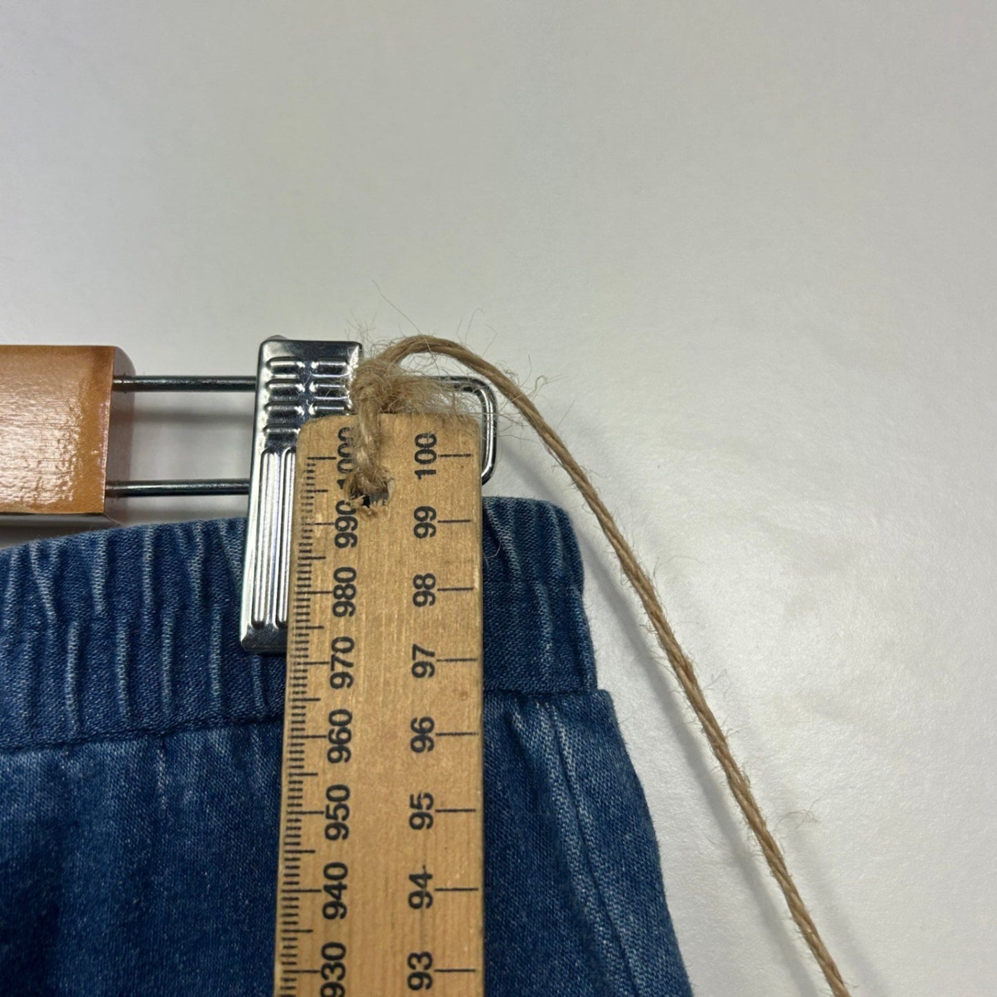 Vintage Target Womens Denim Blue Elastic Waist Stretch Slim Fit Pants Size 12-16