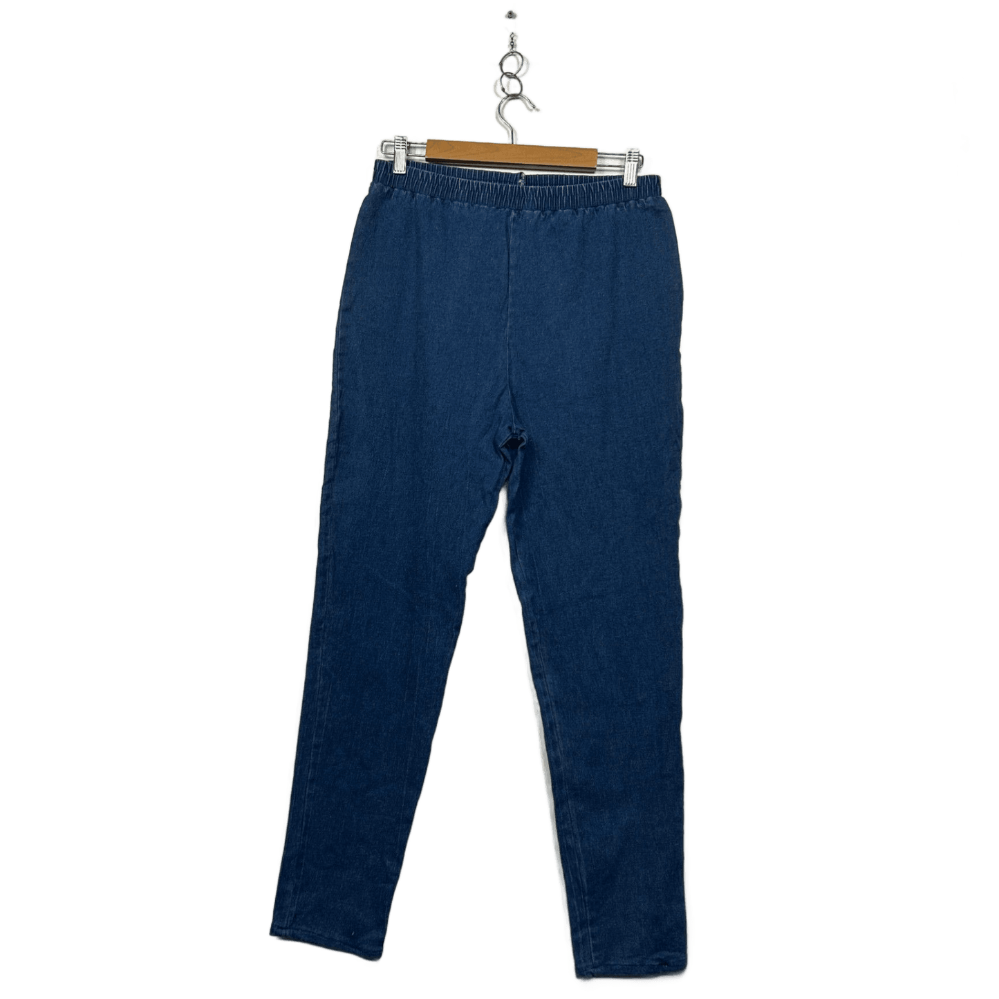 Vintage Target Womens Denim Blue Elastic Waist Stretch Slim Fit Pants Size 12-16