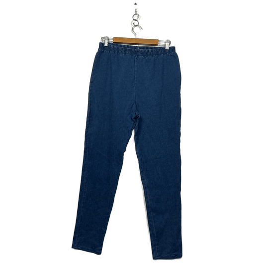 Vintage Target Womens Denim Blue Elastic Waist Stretch Slim Fit Pants Size 12-16