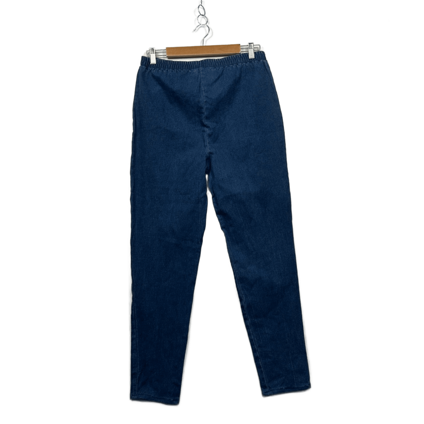 Vintage Target Womens Denim Blue Elastic Waist Stretch Slim Fit Pants Size 12-16