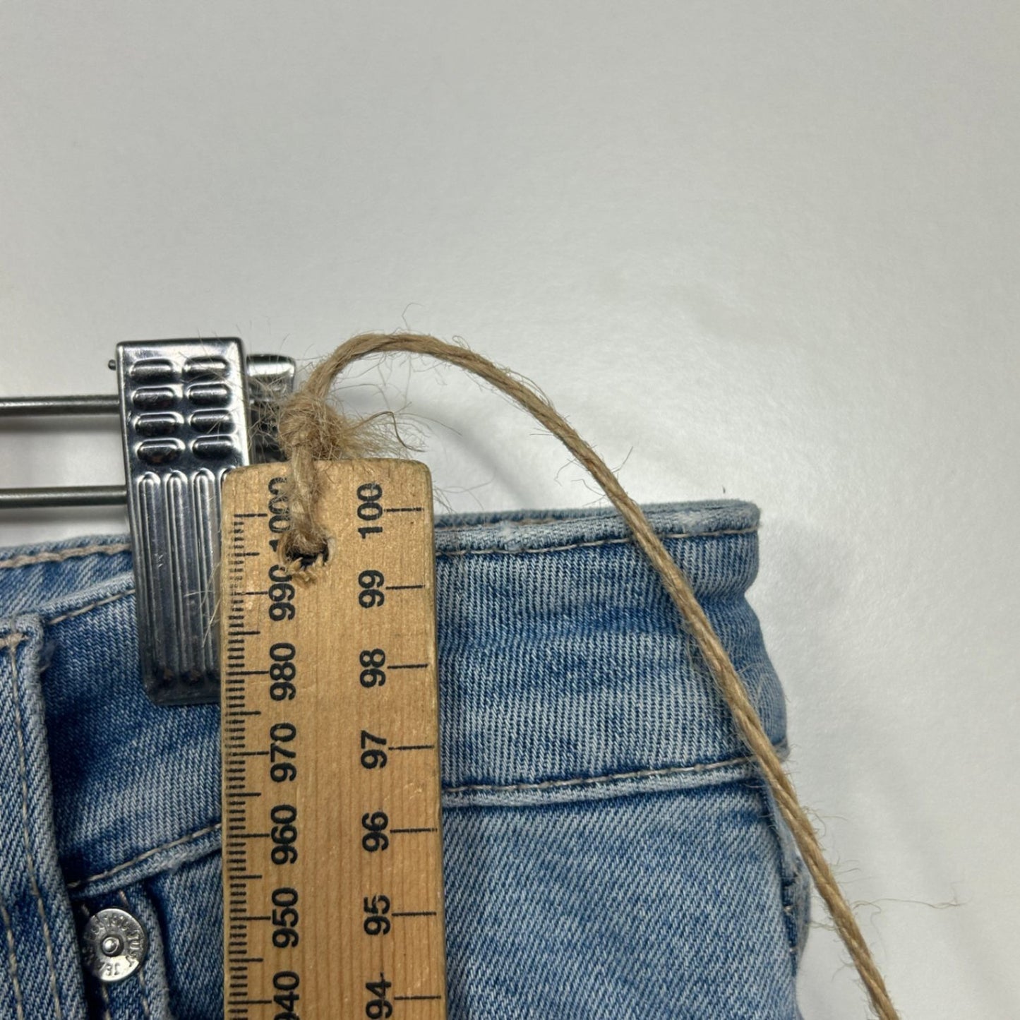 Just Jeans Womens Blue Denim Straight Leg Jeans Size 18