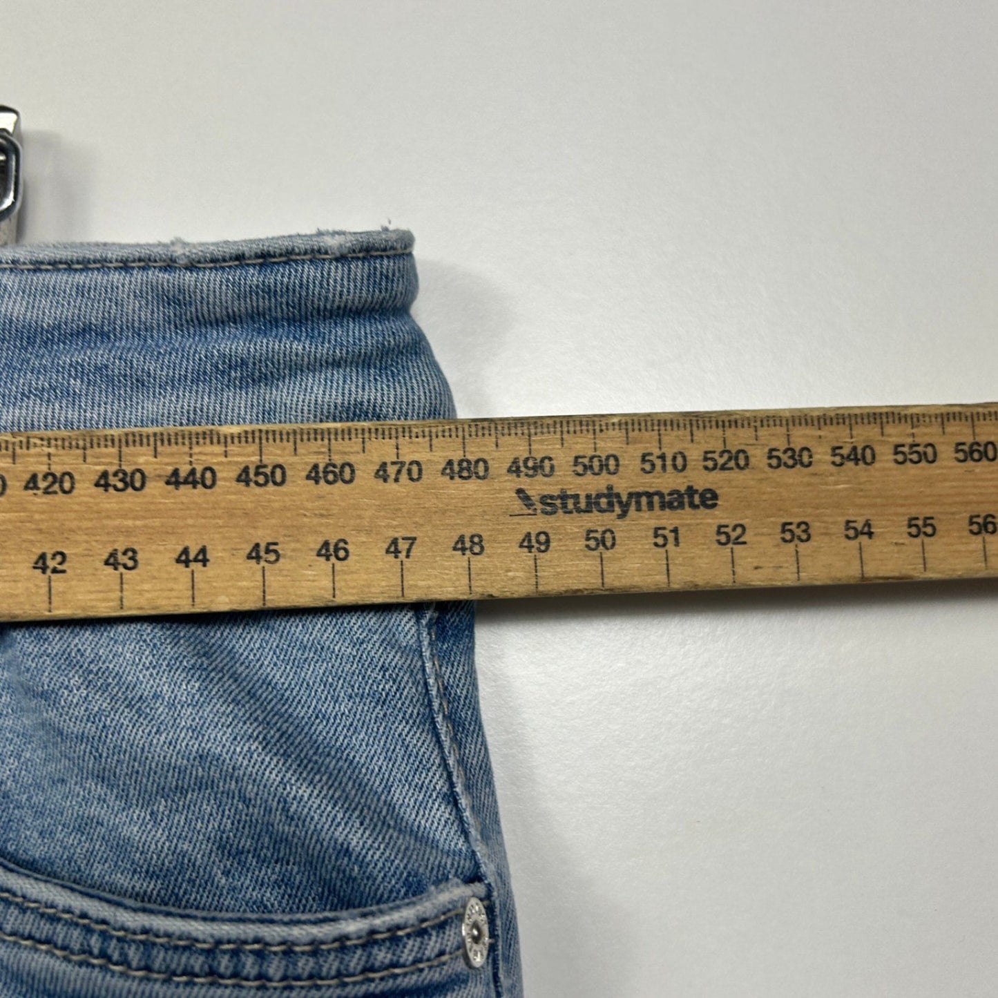 Just Jeans Womens Blue Denim Straight Leg Jeans Size 18