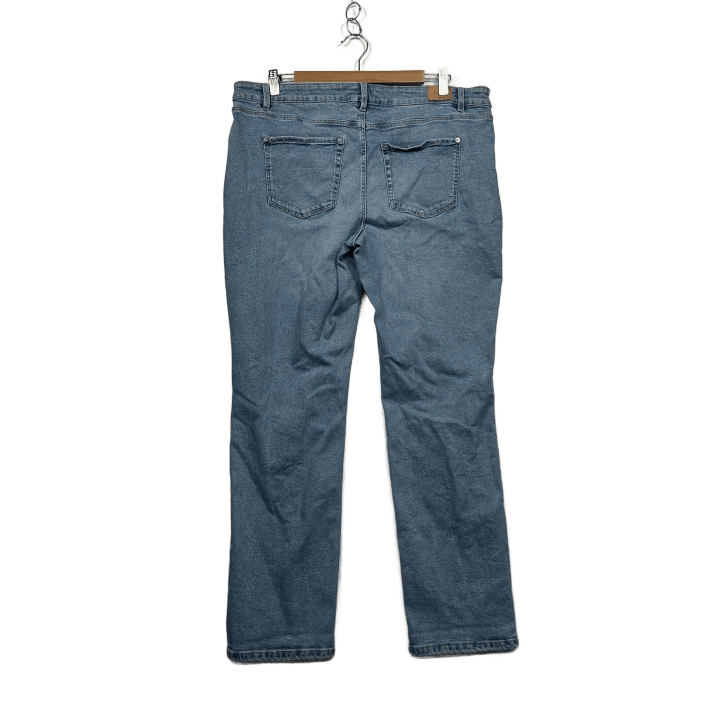 Just Jeans Womens Blue Denim Straight Leg Jeans Size 18