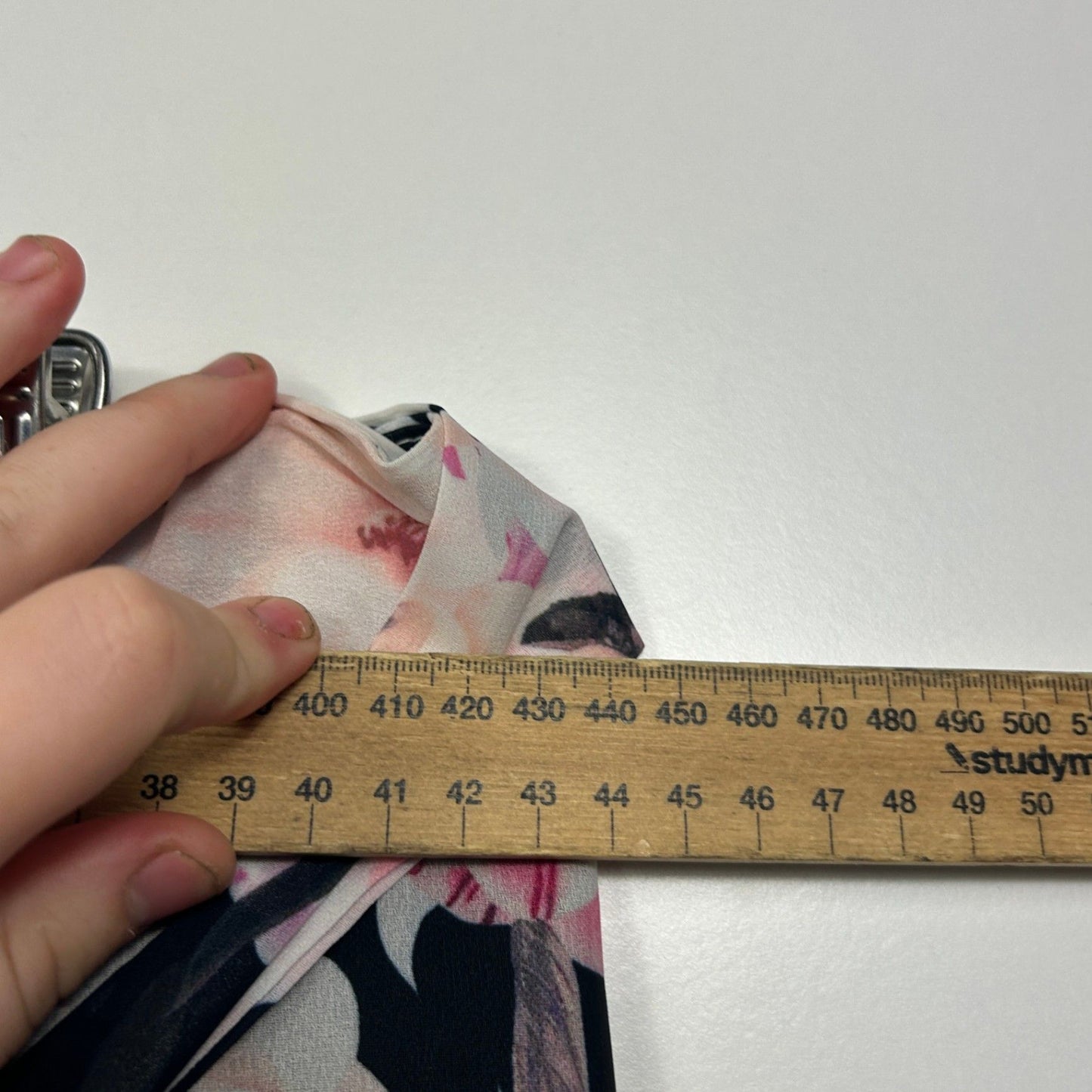 YOU+ALL Black Pink Floral Wide Leg Baggy Pants Size 22